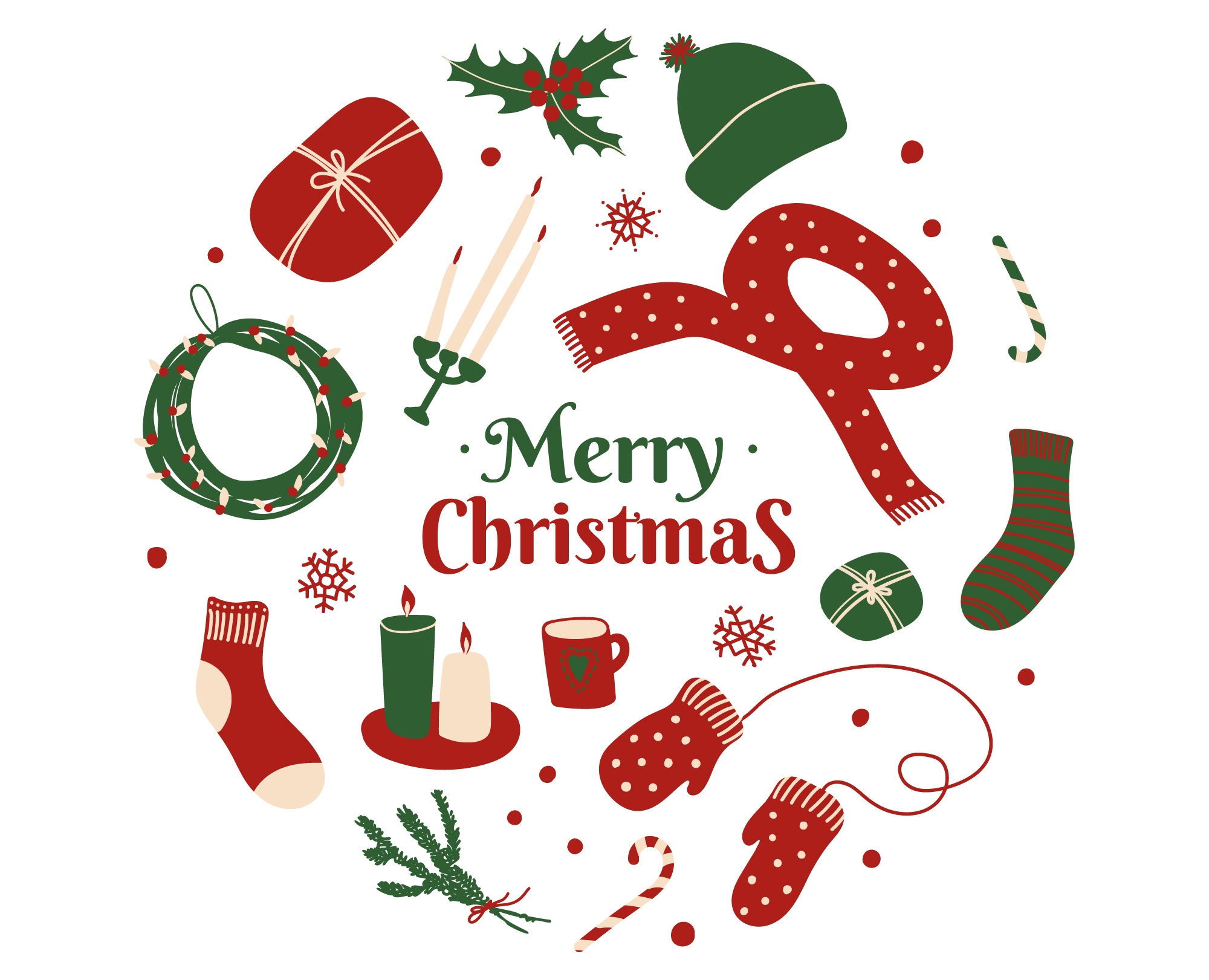 Новогодний стикерпак — Иллюстрация на Dprofile