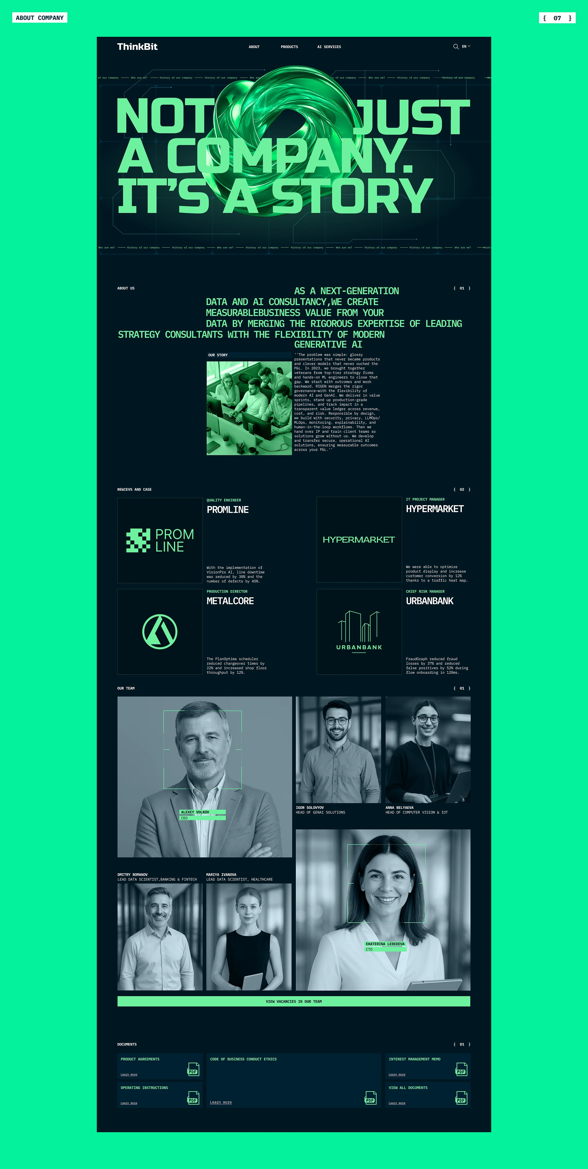 Thinkbit | Corporate site — Изображение №9 — Интерфейсы на Dprofile