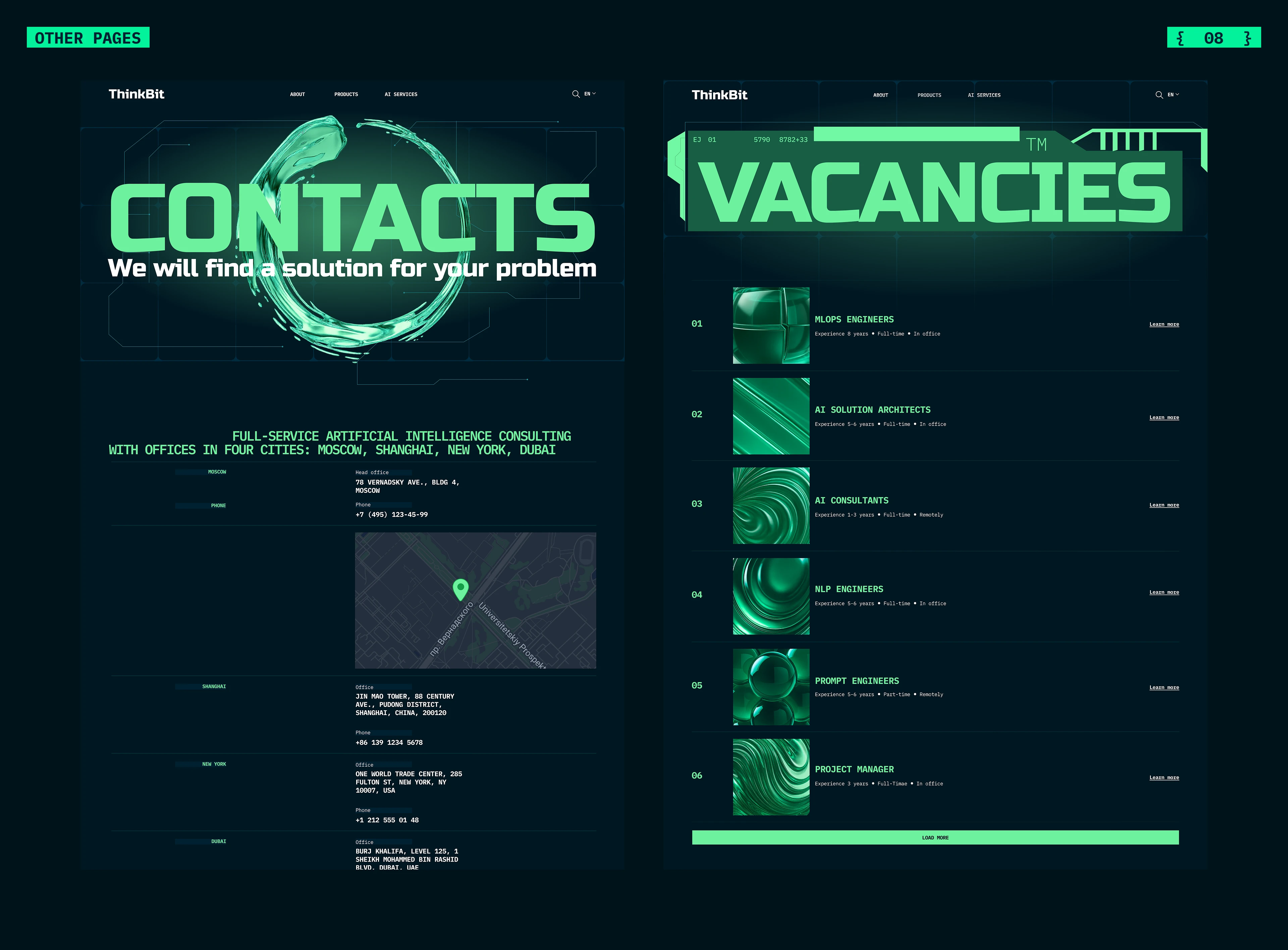 Thinkbit | Corporate site — Изображение №11 — Интерфейсы на Dprofile