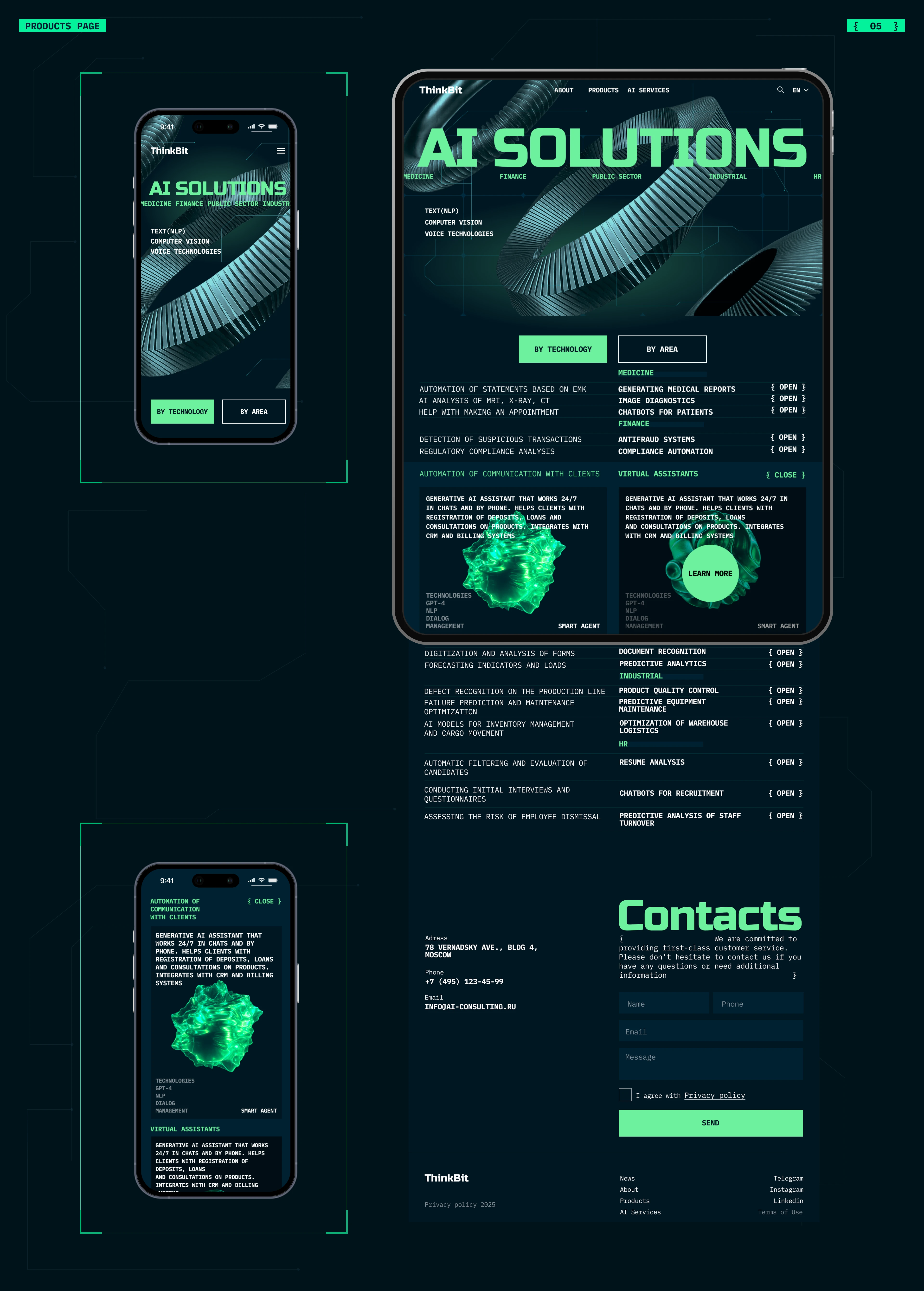 Thinkbit | Corporate site — Изображение №5 — Интерфейсы на Dprofile