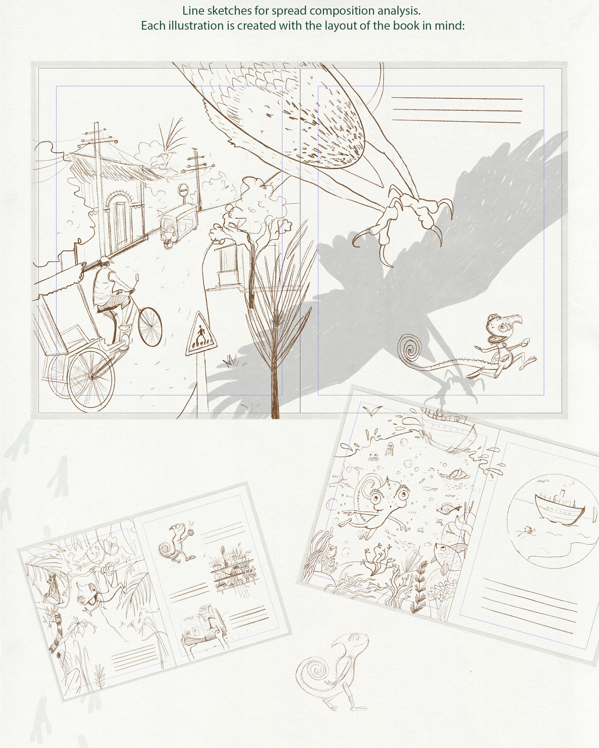 Иллюстрации для детской книги «Юко идет домой» — Изображение №11 — Иллюстрация, Графика на Dprofile