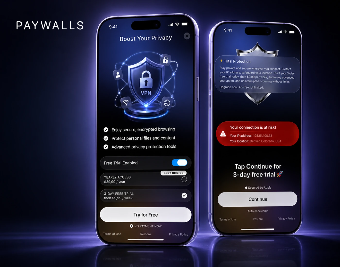 VPN App — Изображение №3 — Интерфейсы на Dprofile