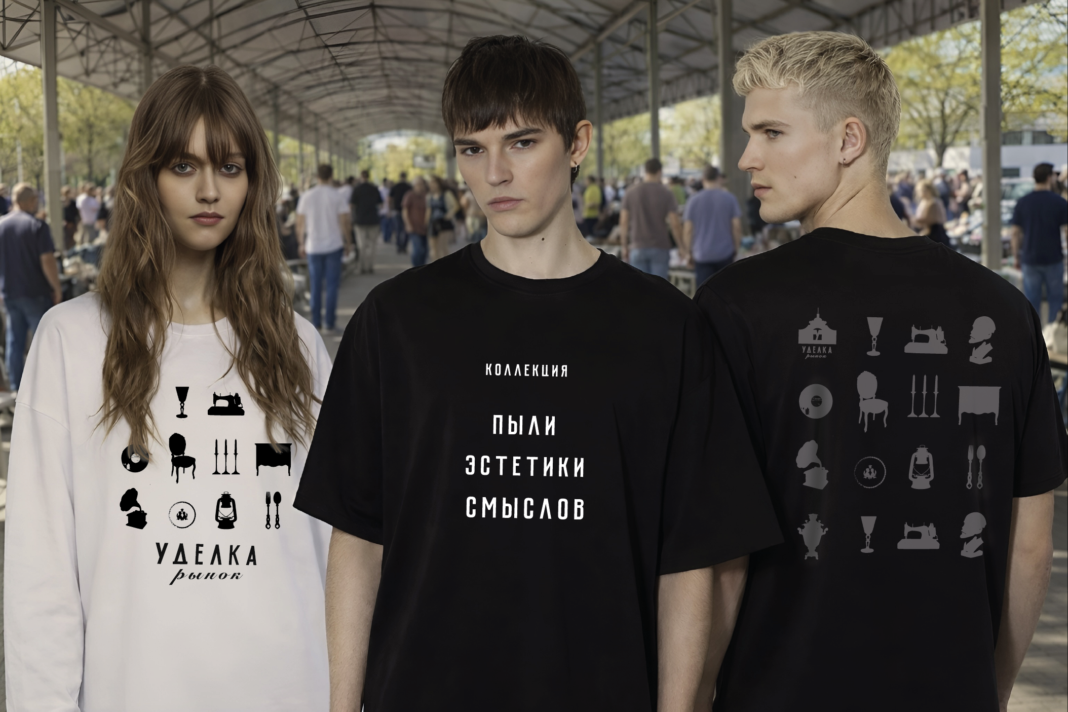 Фирменная айдентика блошиного рынка "Уделка" — Изображение №10 — Брендинг, Графика на Dprofile