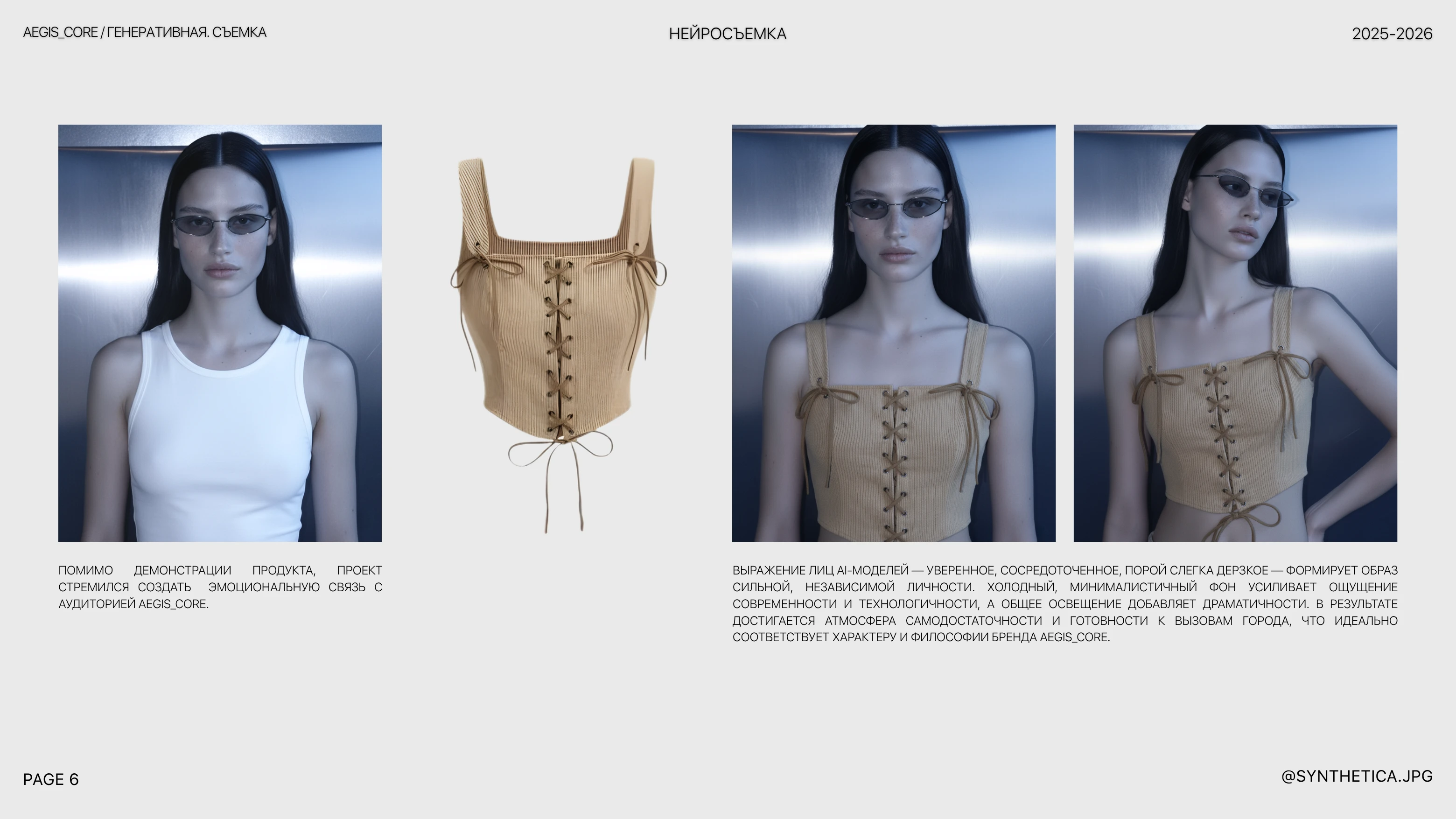 AI & Fashion | AEGIS_CORE | Нейросъемка одежды — Изображение №6 — Брендинг, Маркетинг на Dprofile