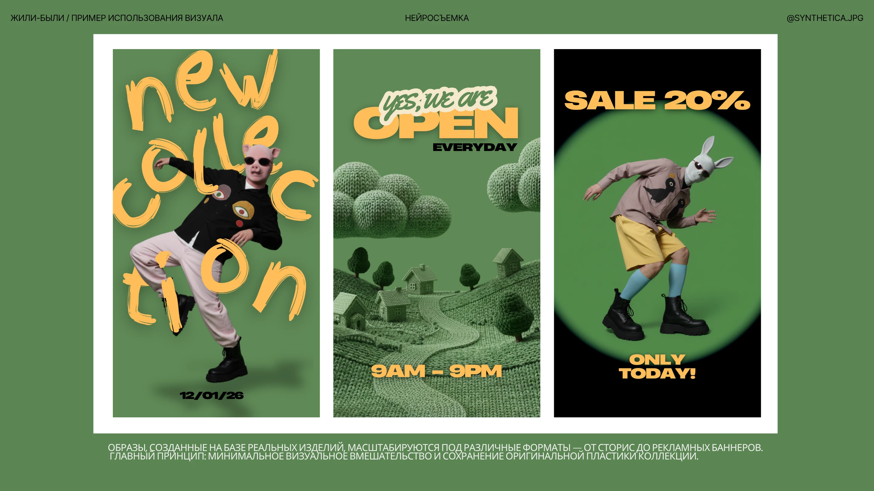 ЖИЛИ-БЫЛИ // AI-СЪЕМКА ОДЕЖДЫ // ПЕРСОНАЖИ ДЛЯ БРЕНДА — Изображение №12 — Брендинг, Маркетинг на Dprofile