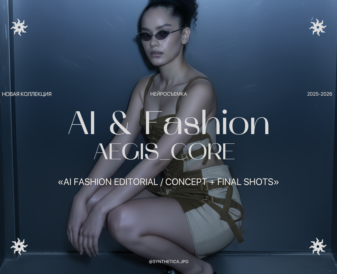 AI & Fashion | AEGIS_CORE | Нейросъемка одежды — Брендинг, Маркетинг на Dprofile