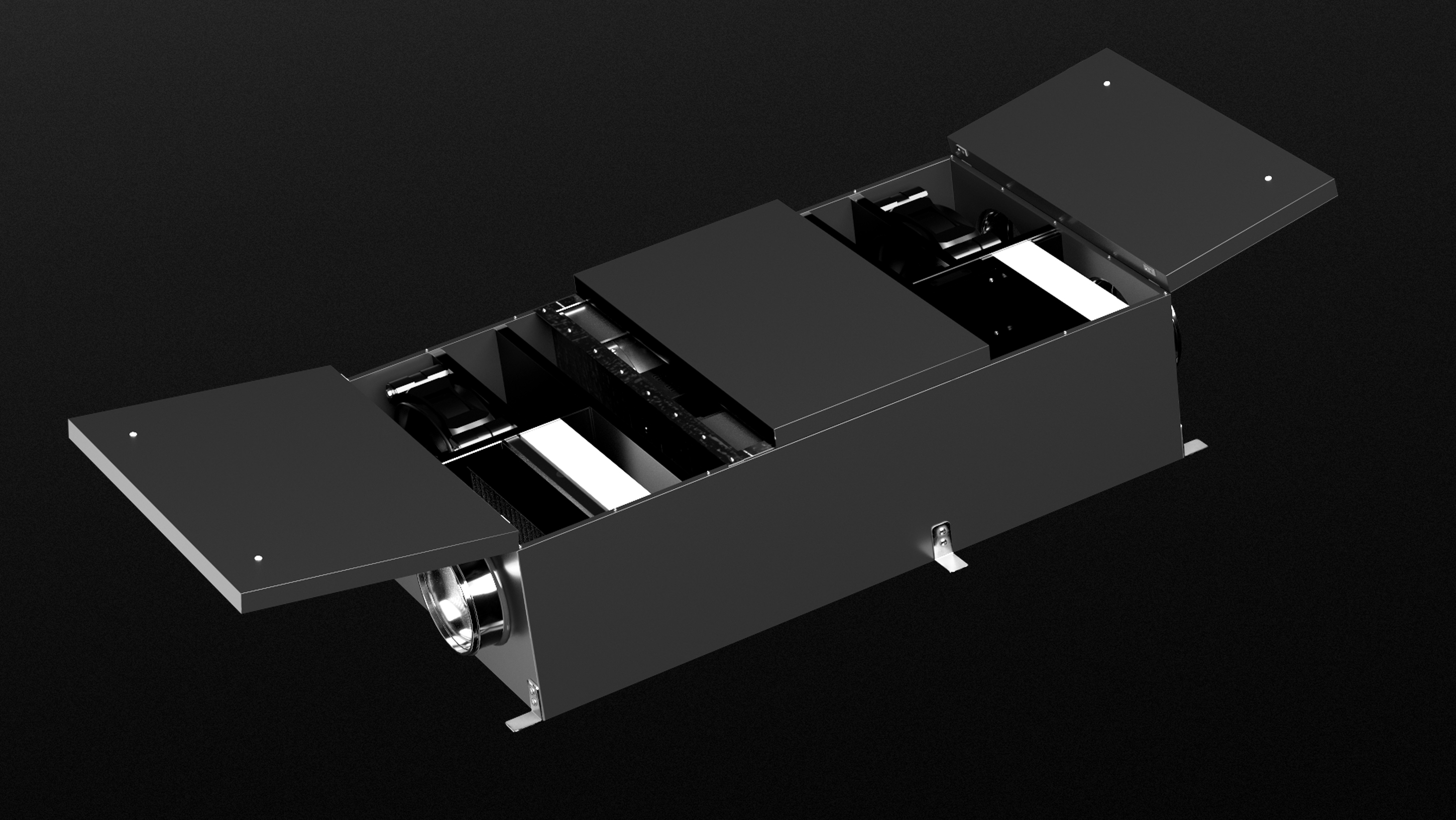 HORYNIZE 3D‑ВИЗУАЛИЗАЦИЯ ПРИТОЧНО-ВЫТЯЖНОЙ УСТАНОВКИ — Изображение №8 — 3D, Анимация на Dprofile