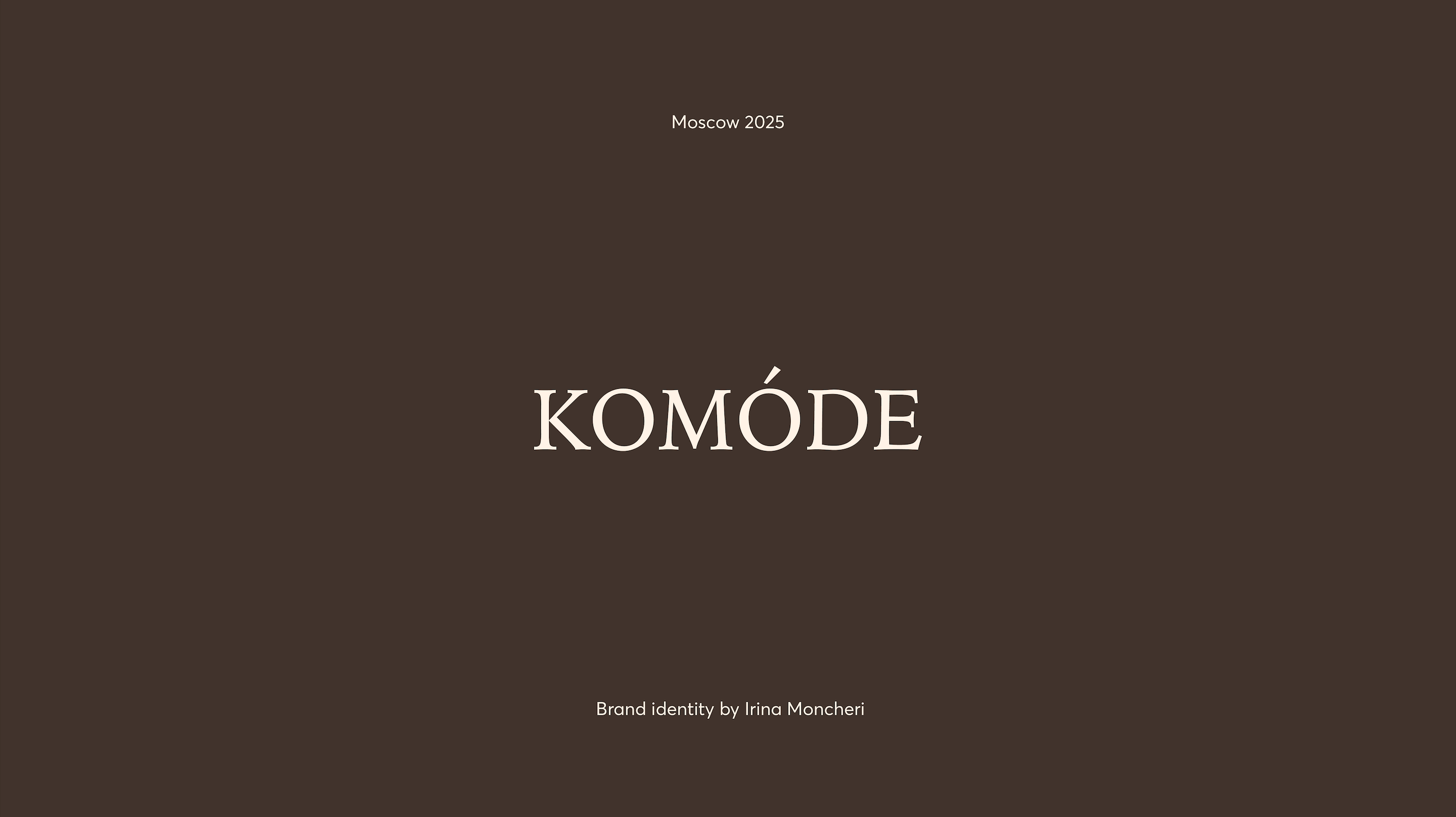 KOMÓDE — Изображение №1 — Брендинг на Dprofile