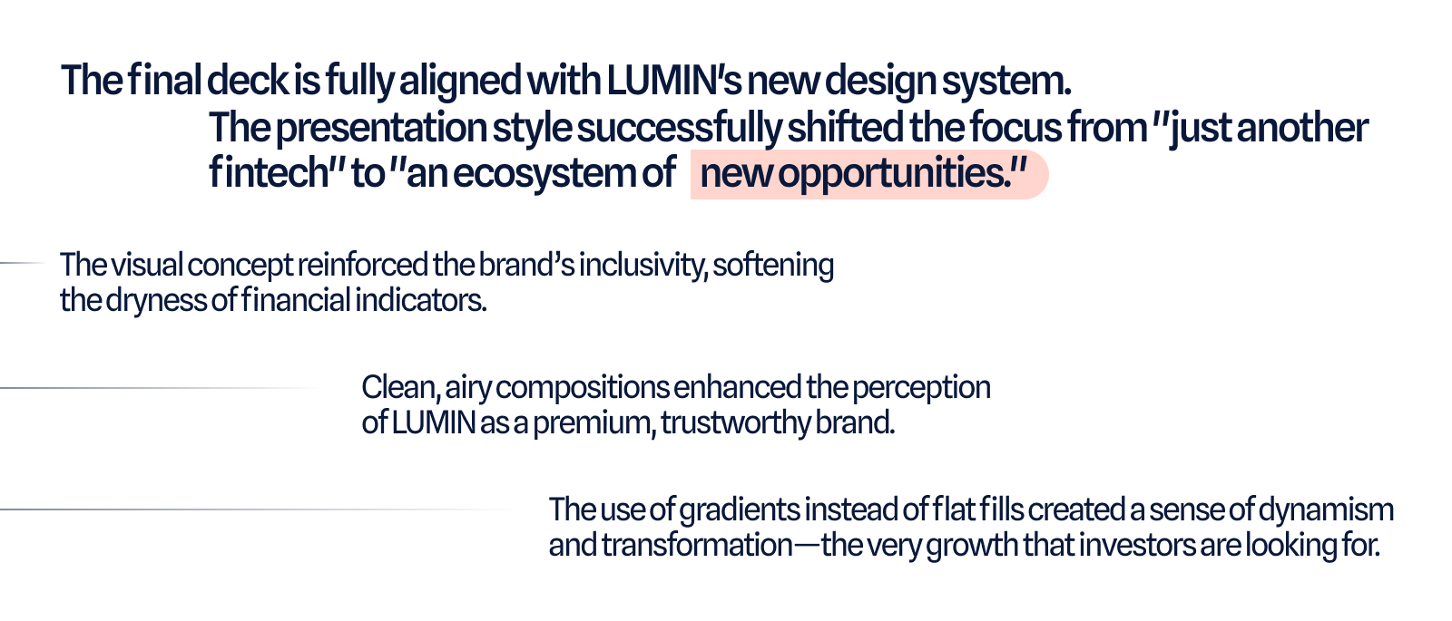 LUMIN | Business Presentation — Изображение №10 — Интерфейсы, Брендинг на Dprofile