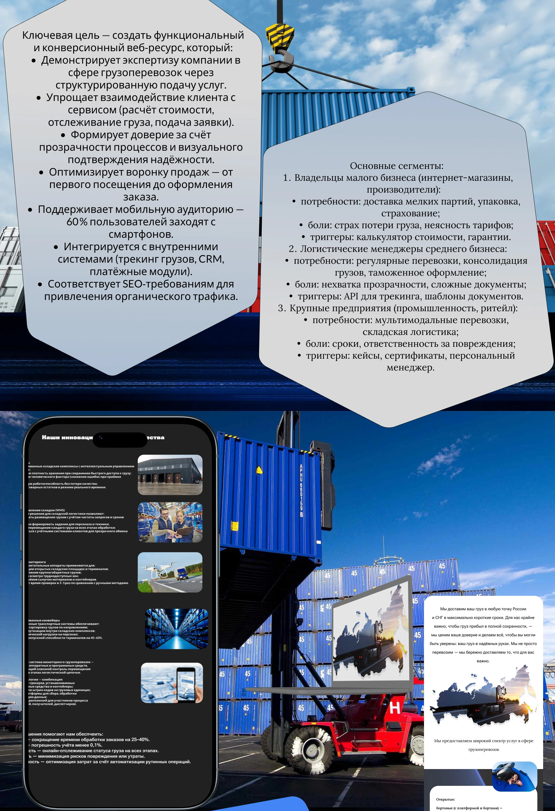 Современный сайт транспортной компании — Изображение №2 — Интерфейсы на Dprofile