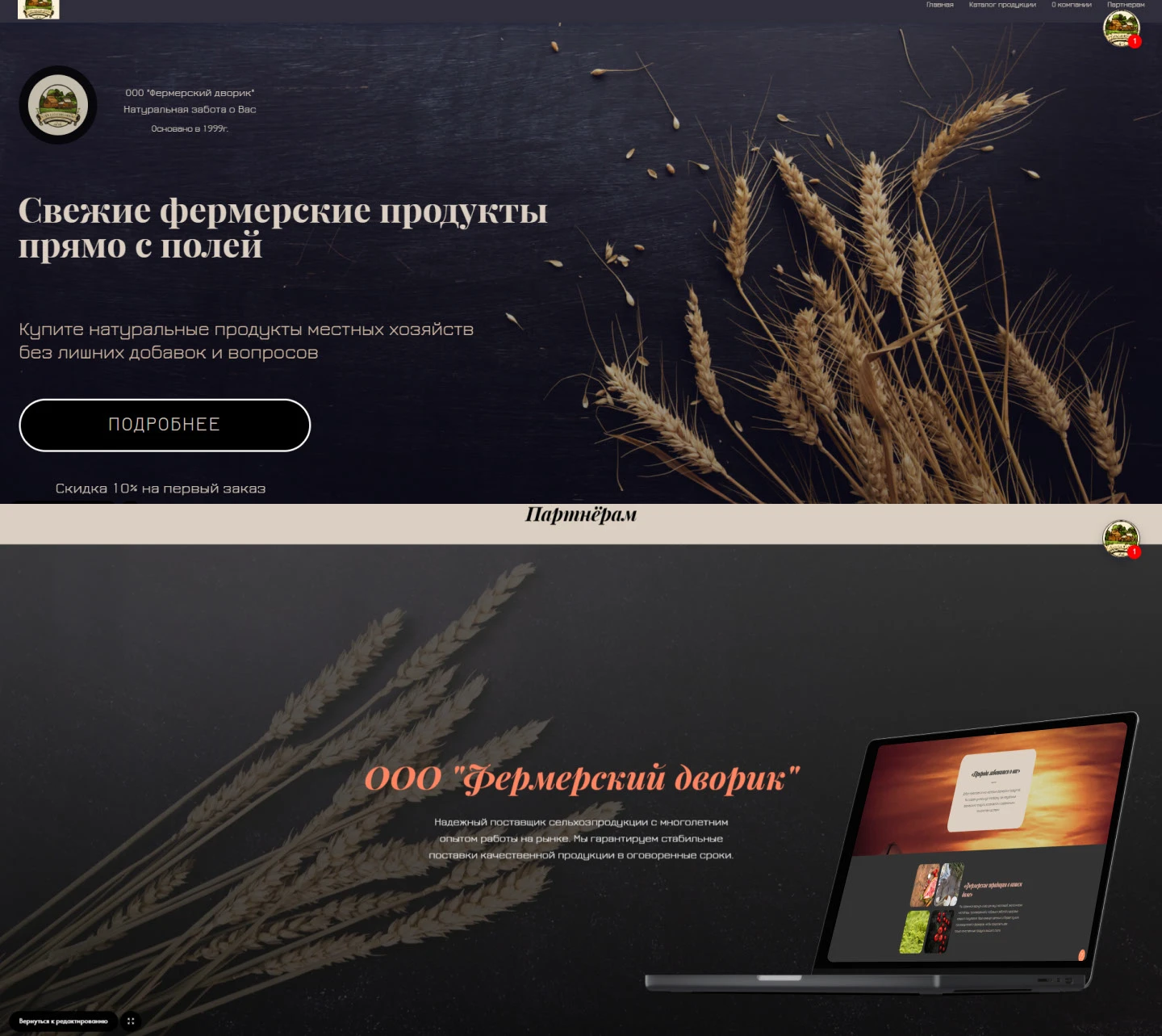 Многостраничный сайт продажи продуктов — Изображение №2 — Интерфейсы, Анимация на Dprofile