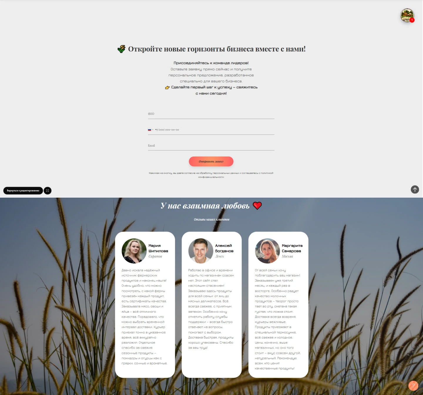 Многостраничный сайт продажи продуктов — Изображение №6 — Интерфейсы, Анимация на Dprofile