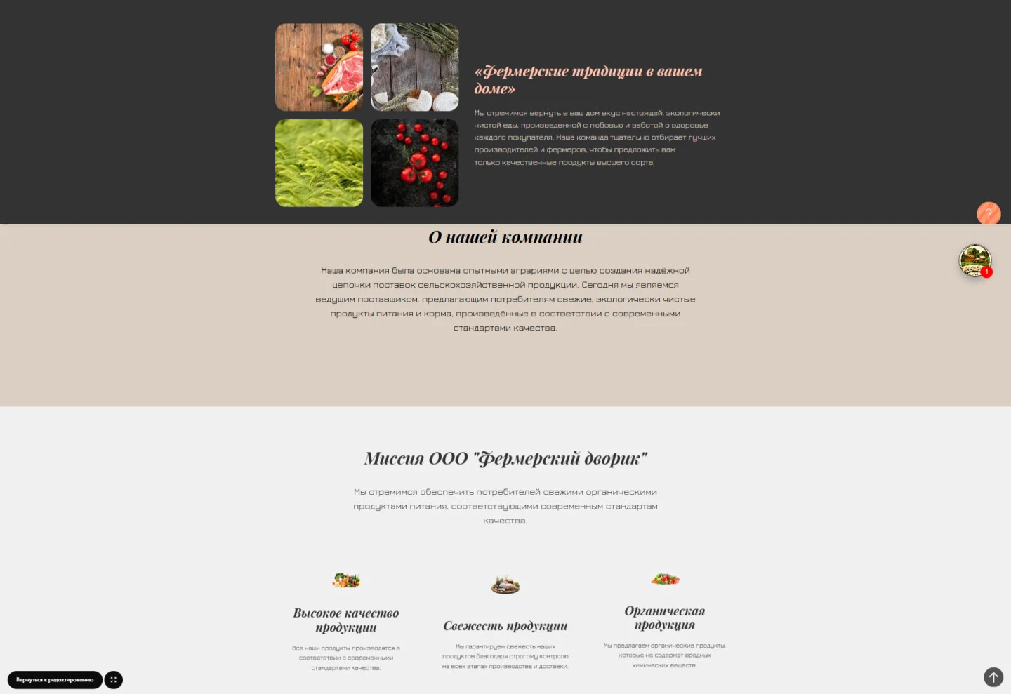 Многостраничный сайт продажи продуктов — Изображение №5 — Интерфейсы, Анимация на Dprofile