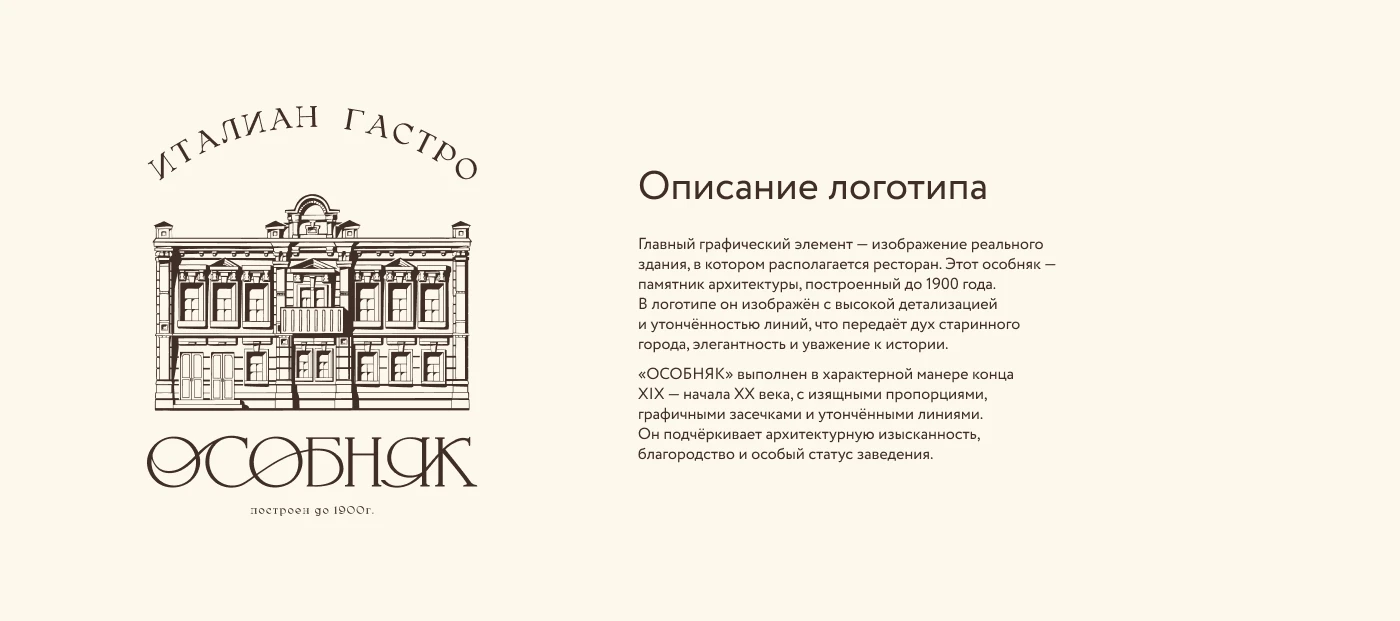 Особняк — итальянский ресторан | брендинг — Изображение №4 — Брендинг на Dprofile