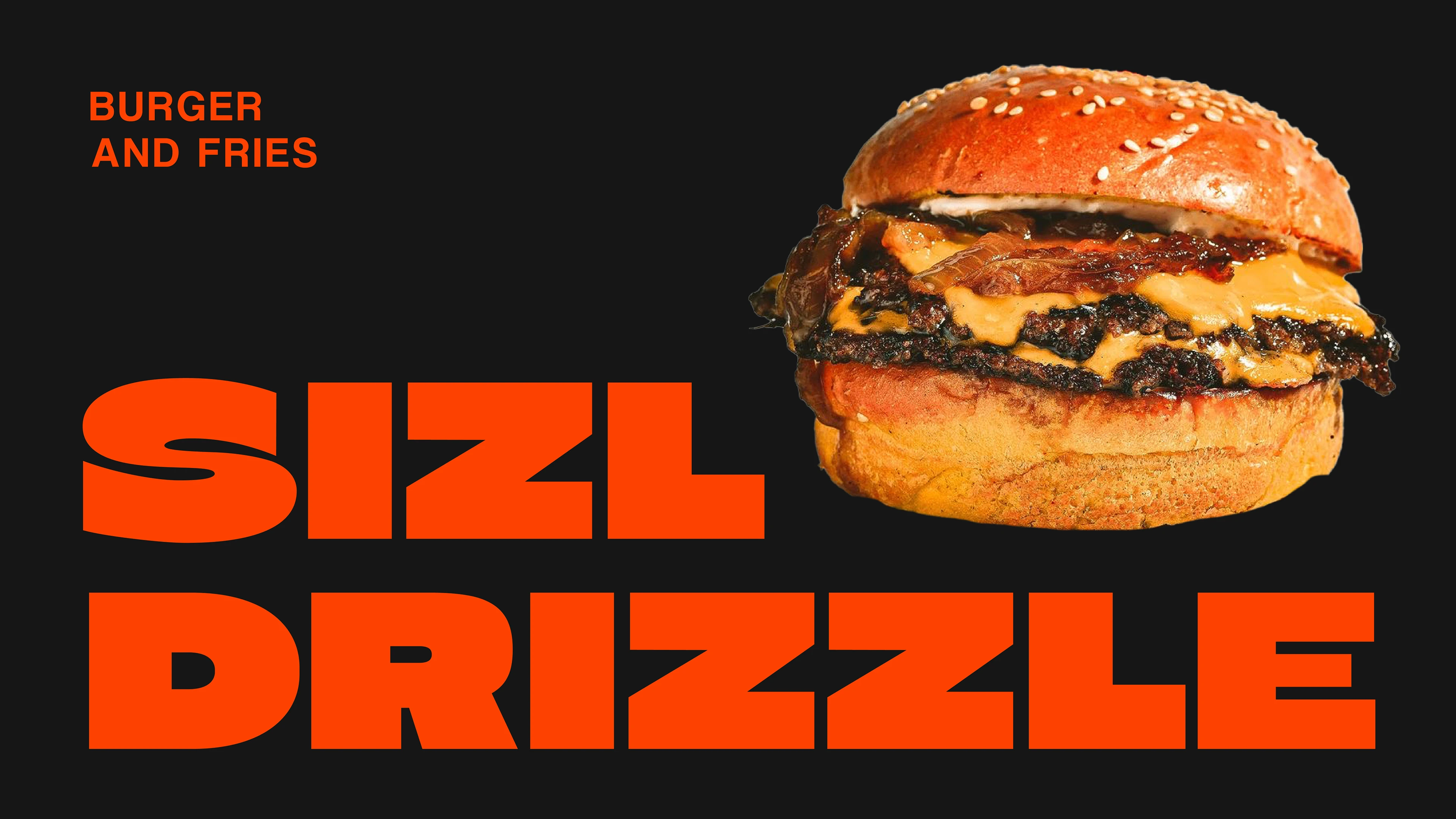 SIZL DRIZZLE Burger & fries — Изображение №2 — Брендинг на Dprofile