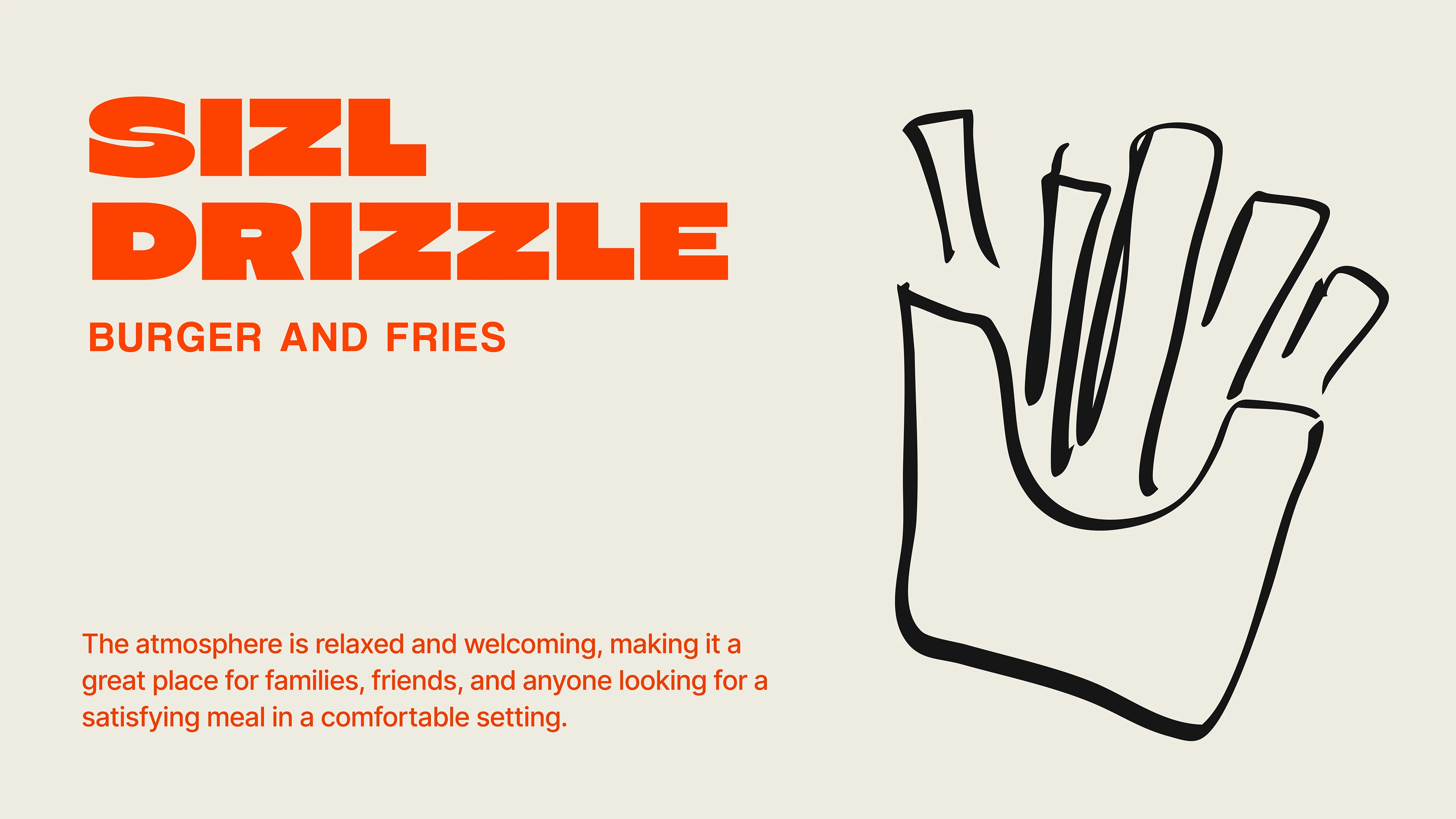 SIZL DRIZZLE Burger & fries — Изображение №14 — Брендинг на Dprofile