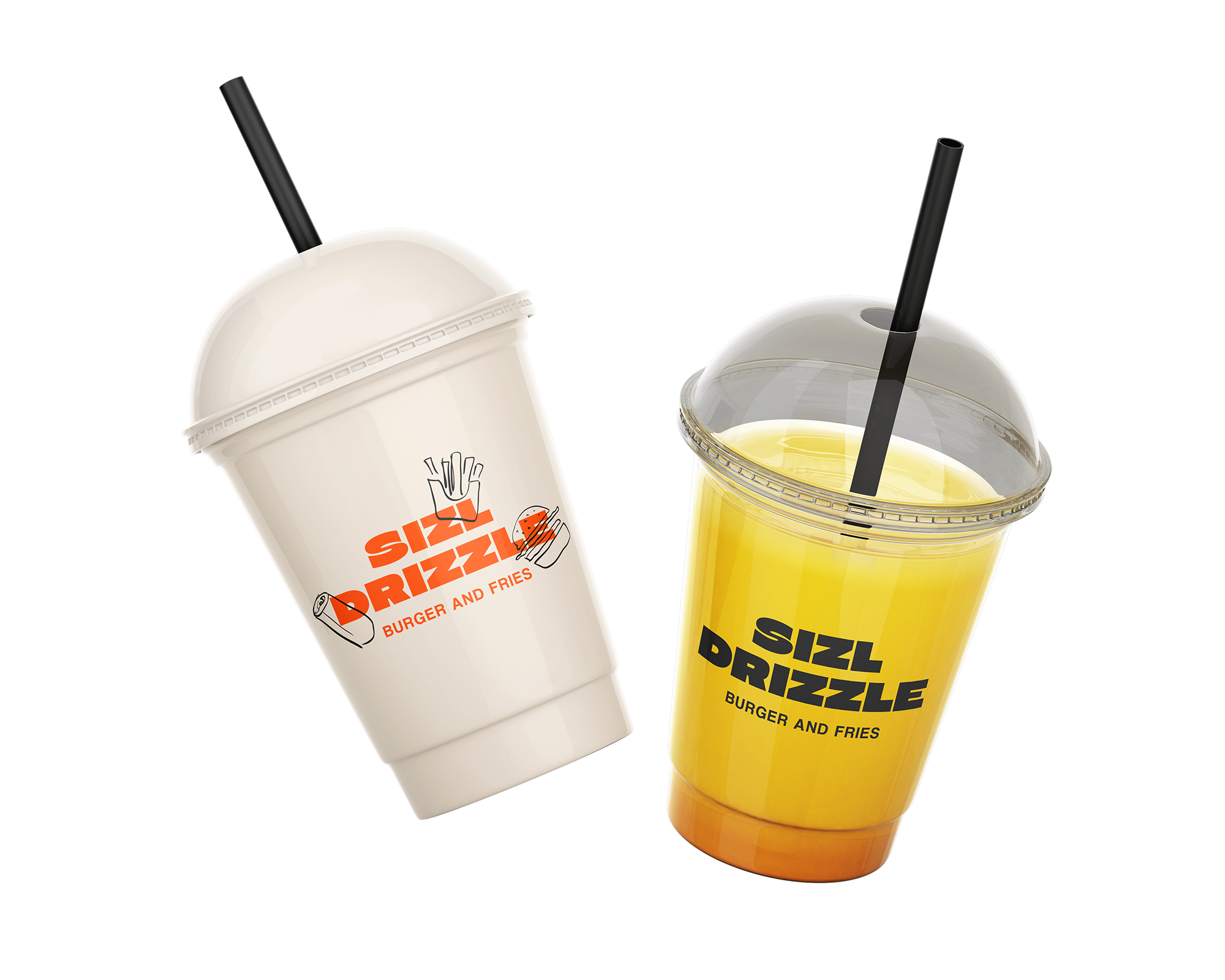 SIZL DRIZZLE Burger & fries — Изображение №32 — Брендинг на Dprofile