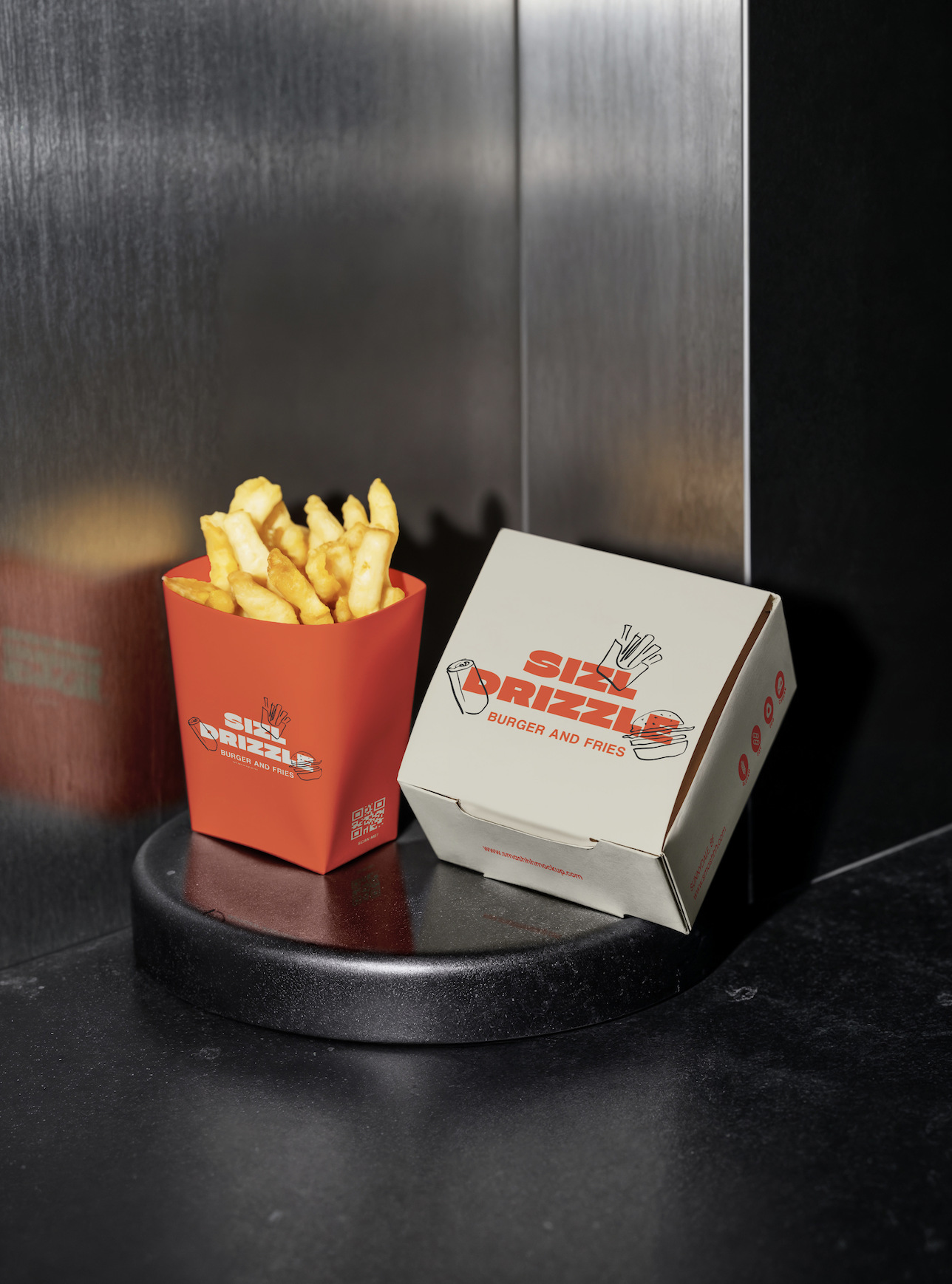 SIZL DRIZZLE Burger & fries — Изображение №12 — Брендинг на Dprofile