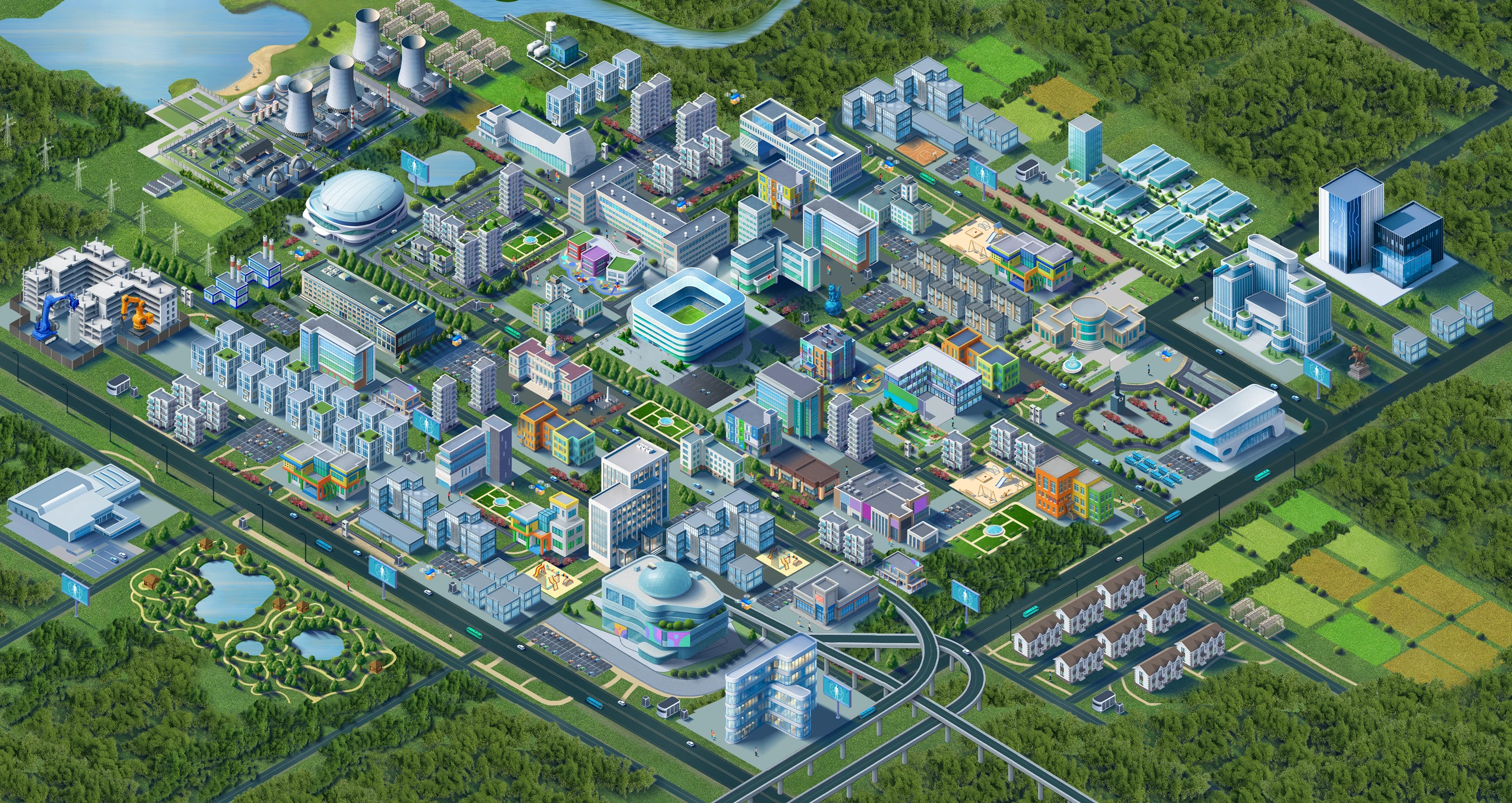 АТОМГРАД: город будущего — Изображение №5 — Иллюстрация, Графика на Dprofile