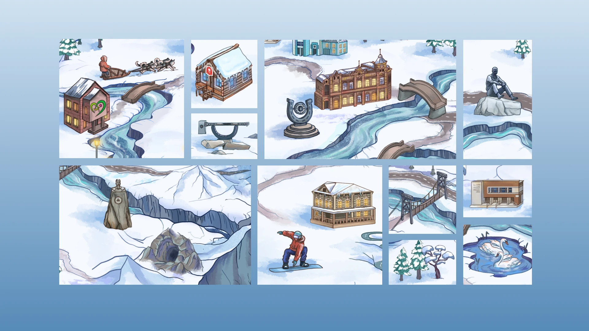 Алтайский край. Иллюстрации — Изображение №6 — Иллюстрация, Графика на Dprofile