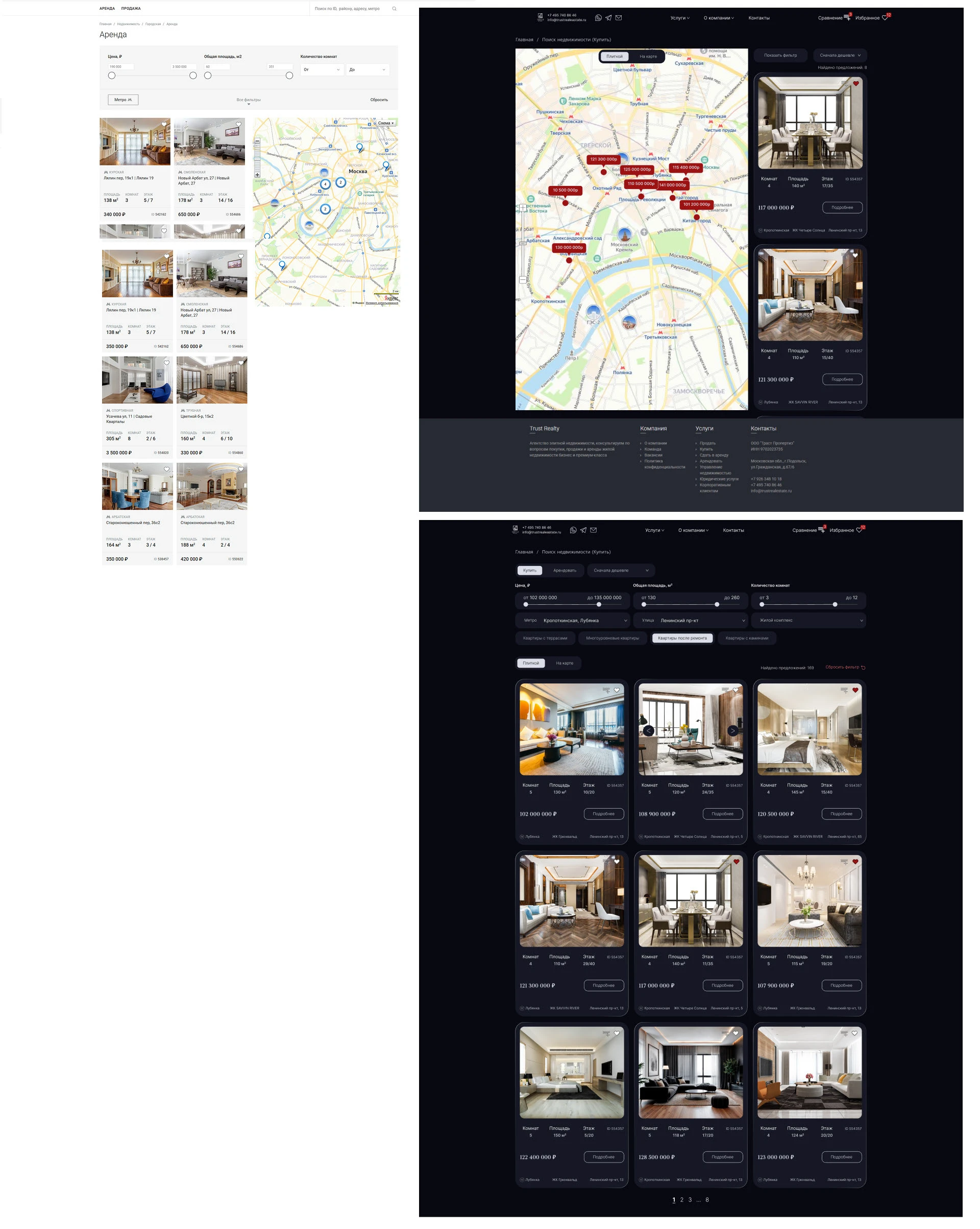 Real estate agency website/Агентство недвижимости — Изображение №5 — Интерфейсы на Dprofile