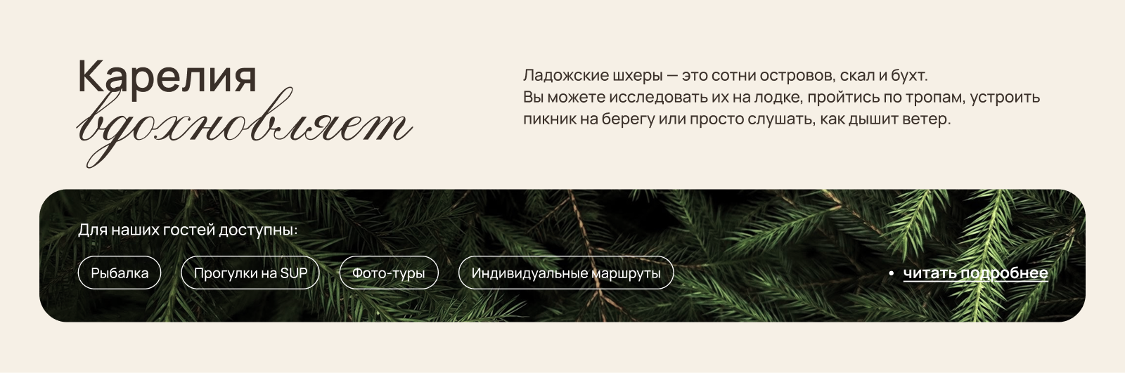 сайт для экоотеля Fjord Village — Изображение №6 — Интерфейсы на Dprofile