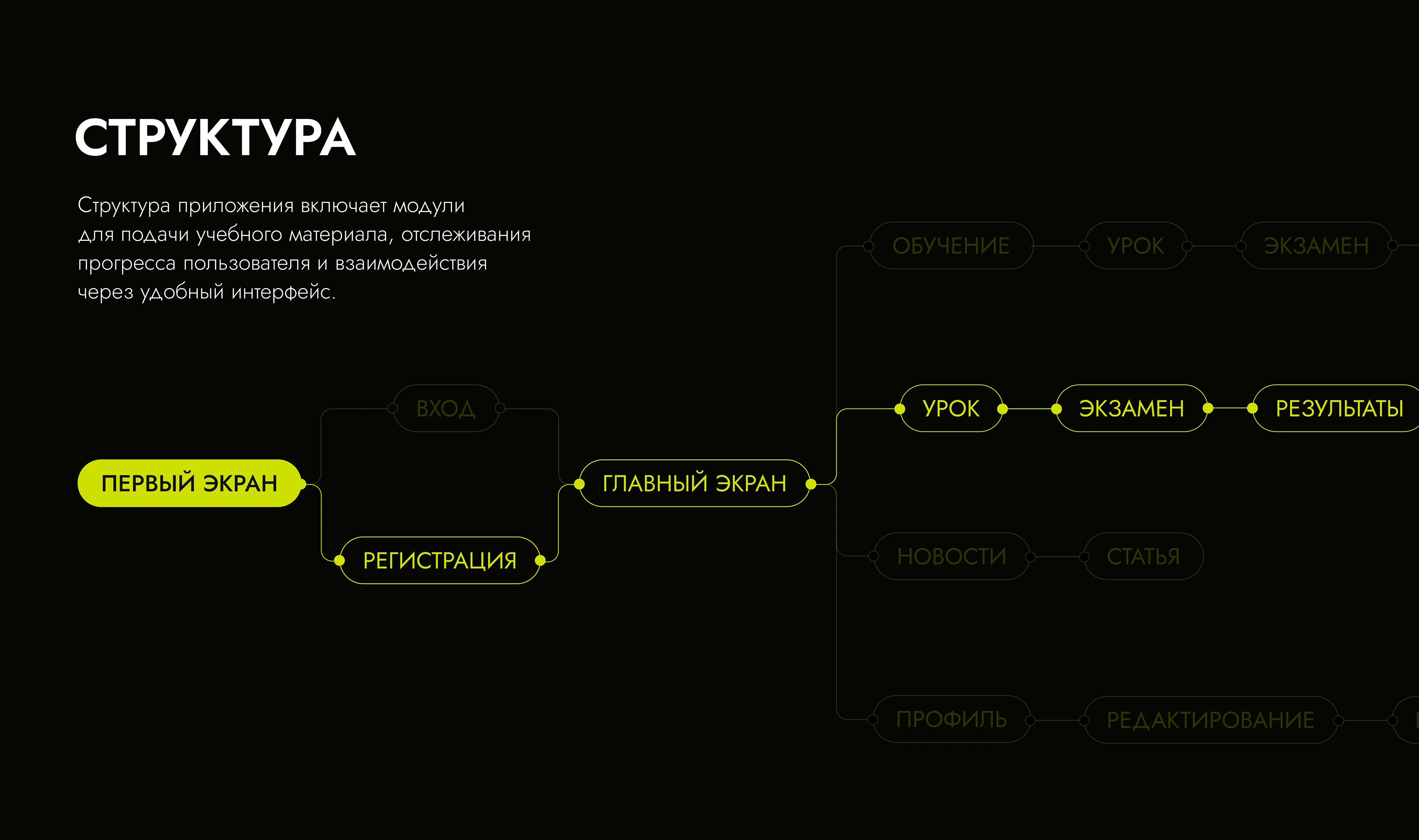 Обучающее мобильное приложение | UX-UI Design — Изображение №6 — Интерфейсы на Dprofile