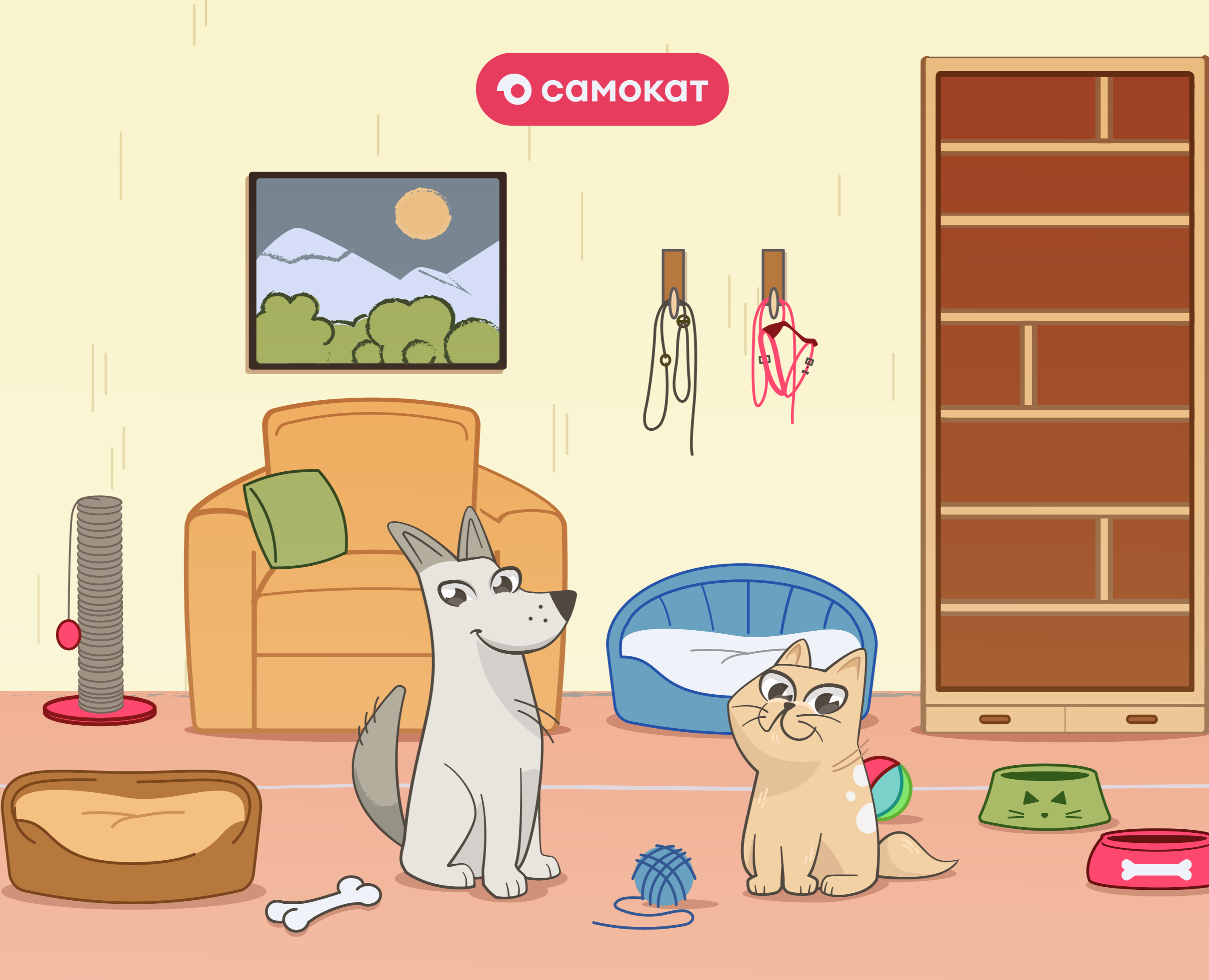 Графика для рекламной игры Самоката на Dprofile