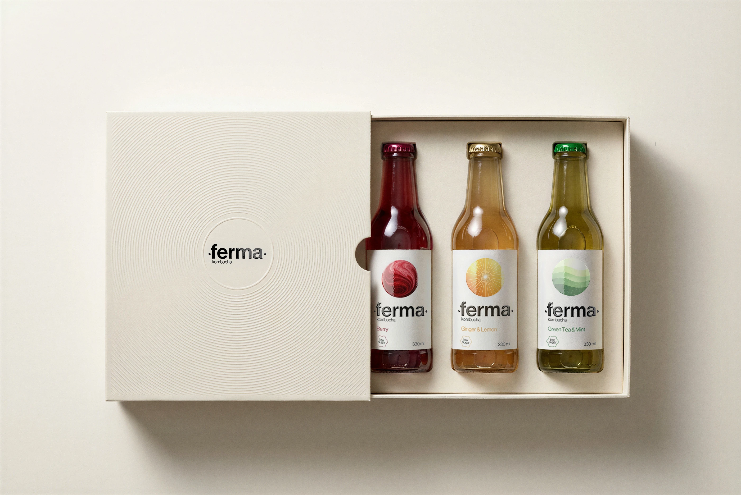 ferma / дизайн упаковки комбучи — Изображение №1 — Брендинг на Dprofile