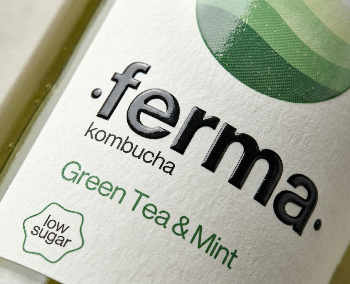 ferma / дизайн упаковки комбучи — Брендинг на Dprofile