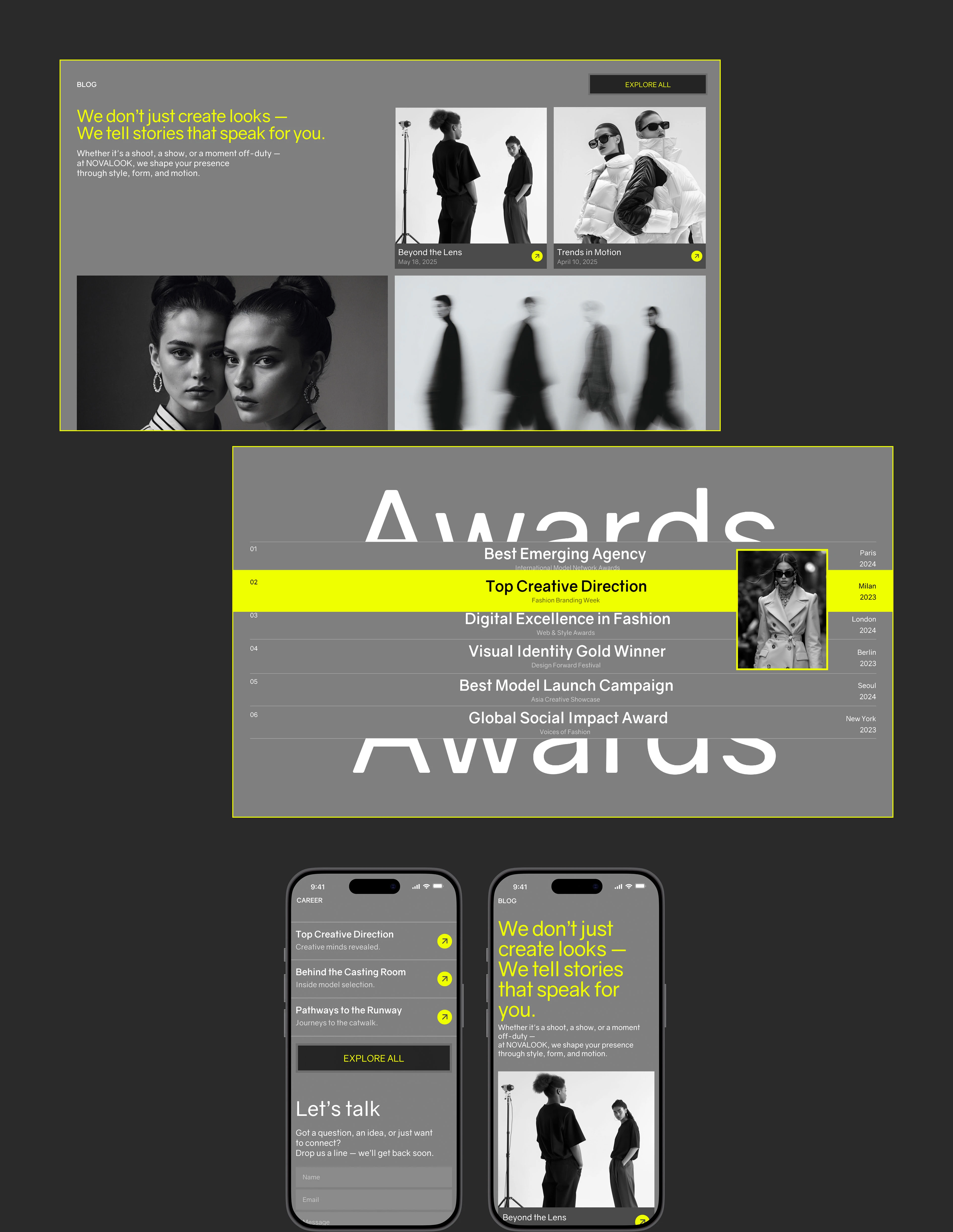 NOVALOOK | Corporate Website — Изображение №5 — Интерфейсы на Dprofile