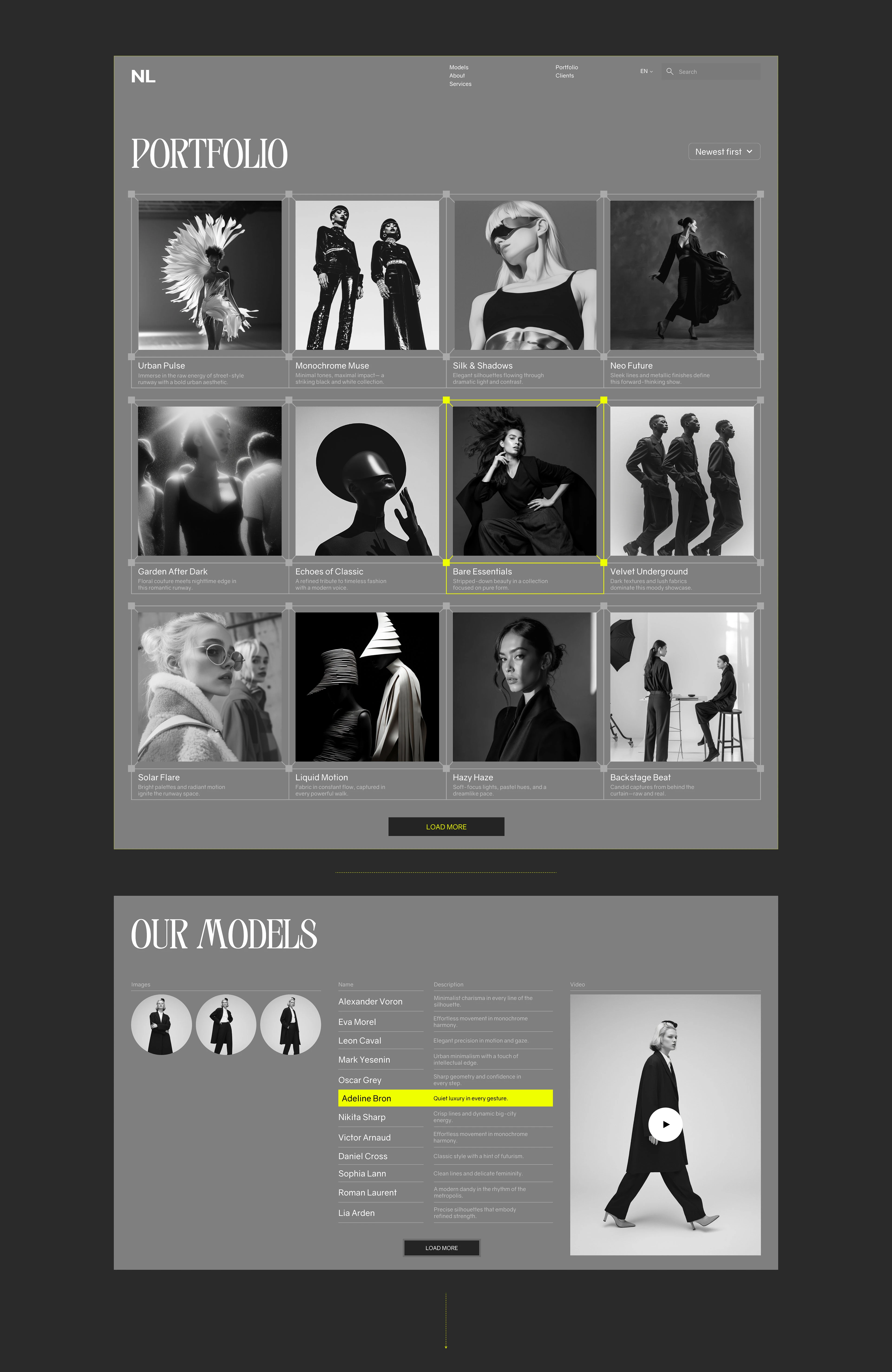 NOVALOOK | Corporate Website — Изображение №12 — Интерфейсы на Dprofile