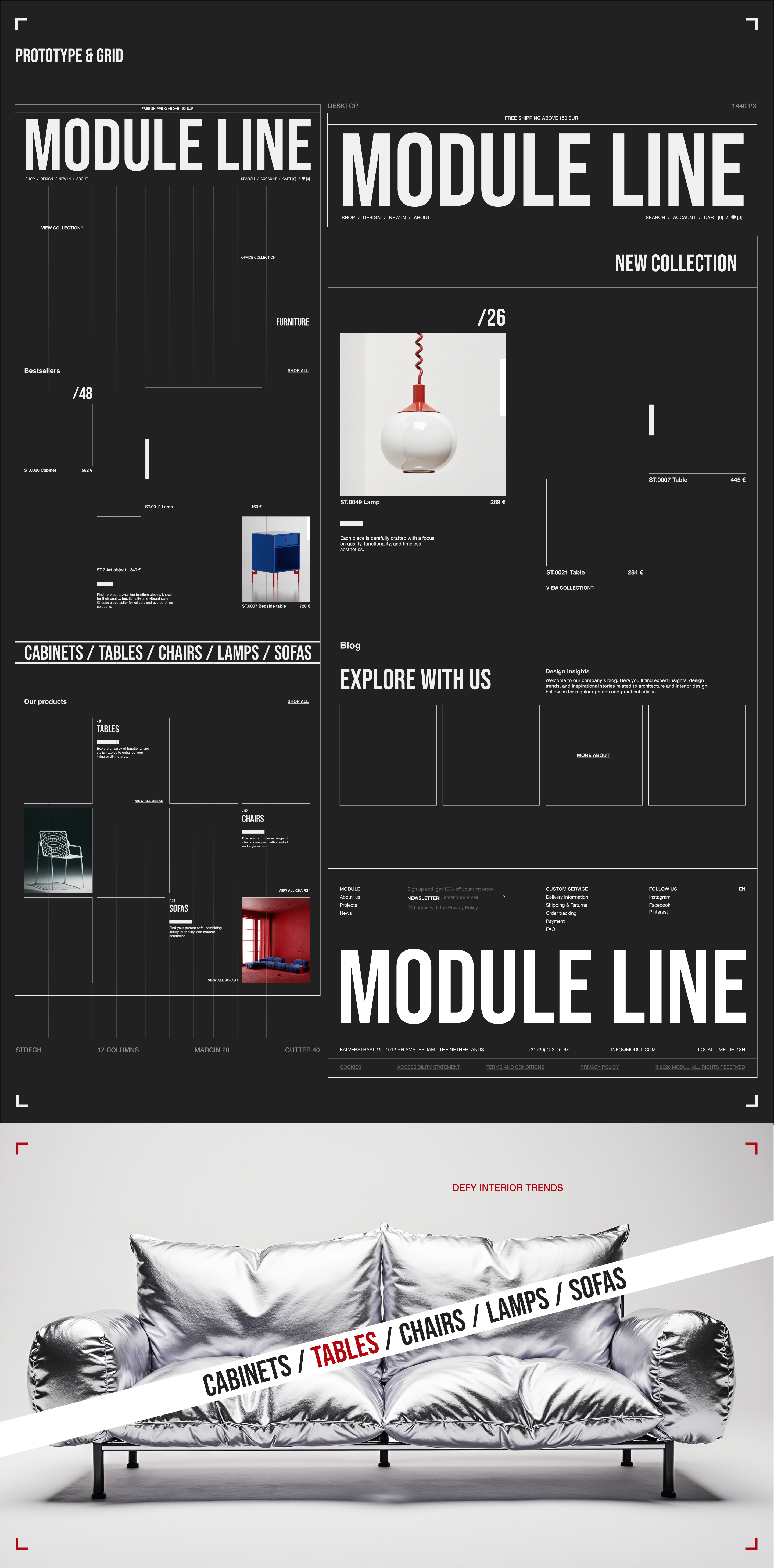 MODULE LINE FURNITURE on-line store — Изображение №7 — Интерфейсы на Dprofile