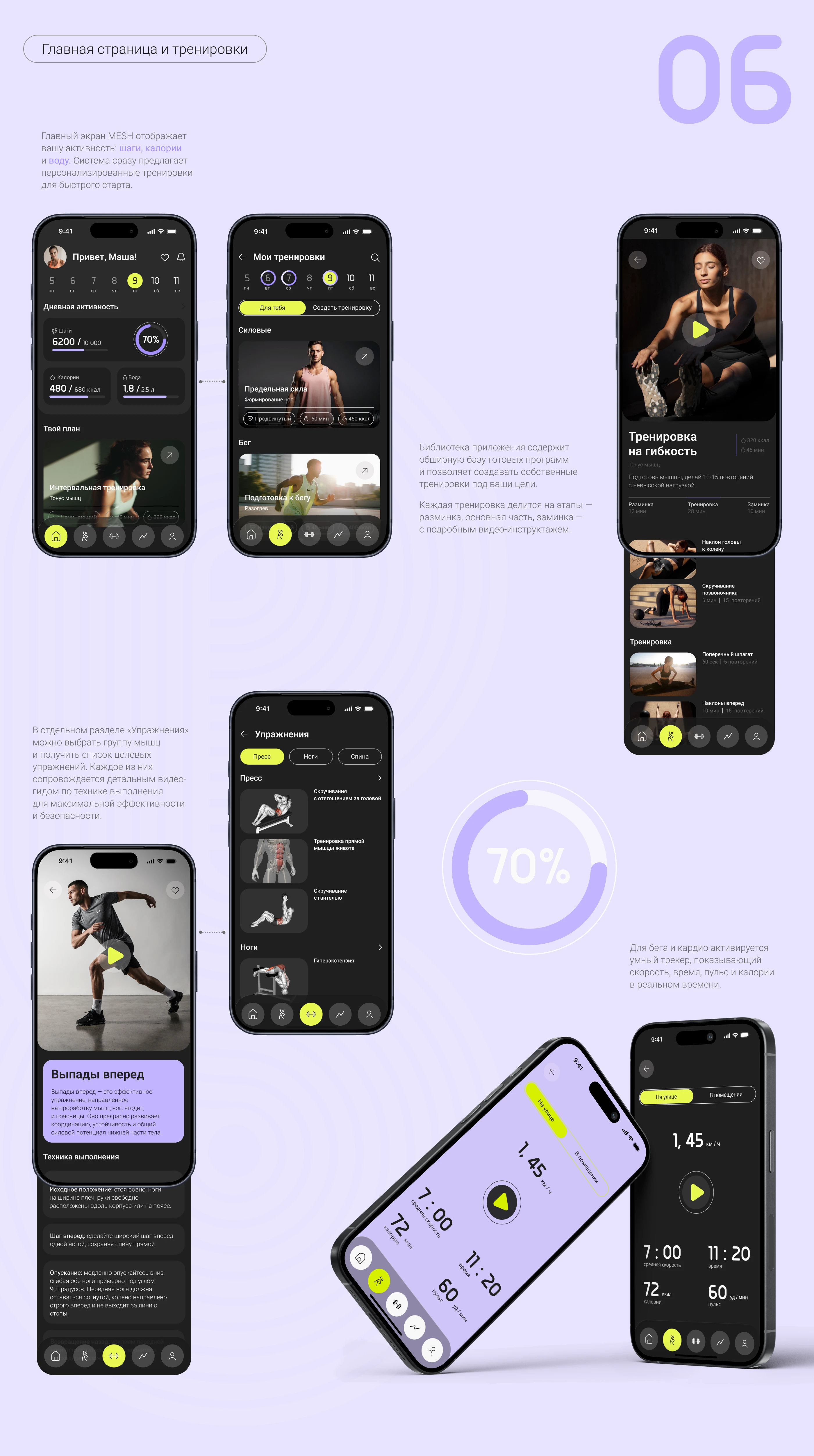 MESH fitness app — Изображение №11 — Интерфейсы на Dprofile