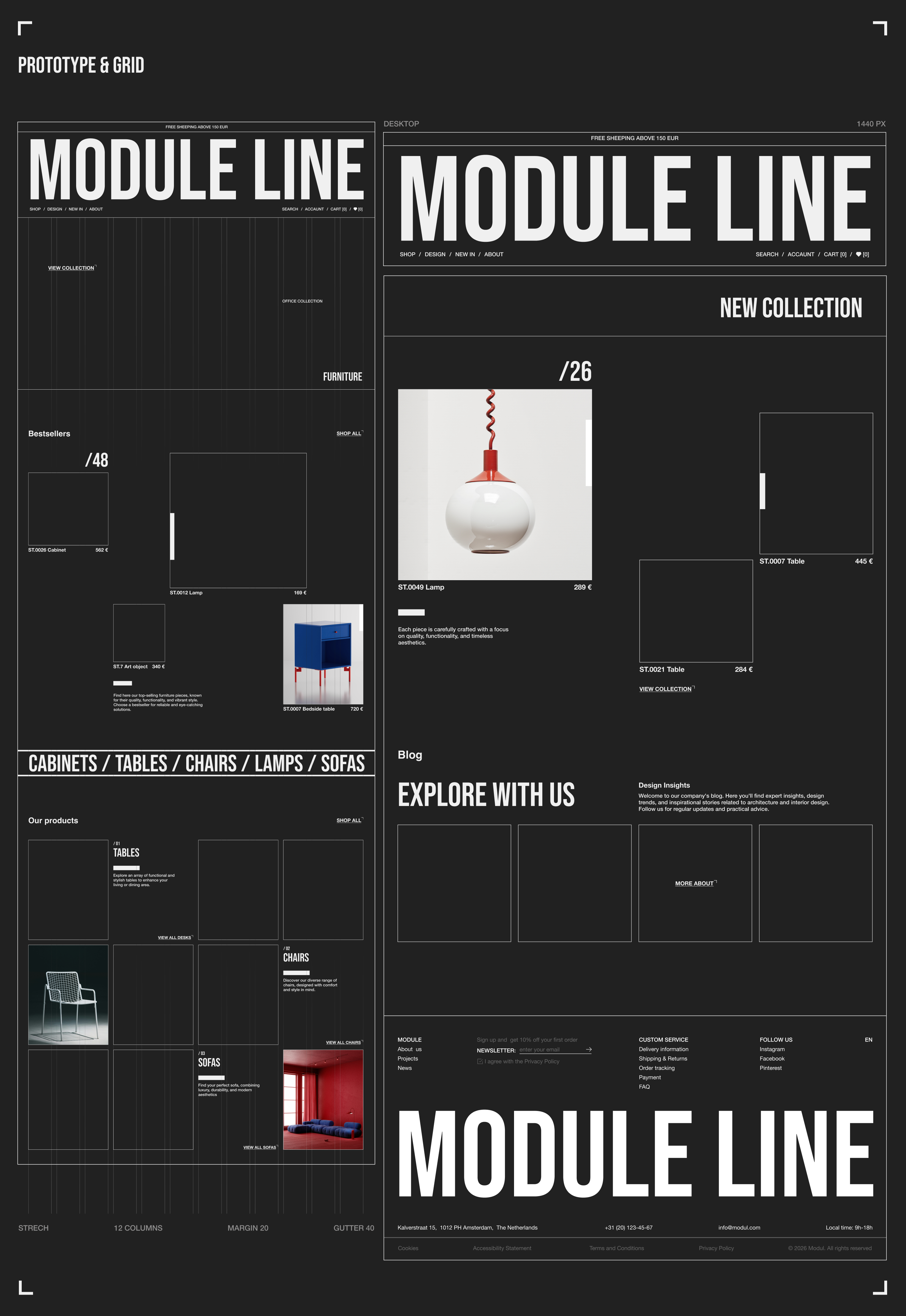 MODULE LINE FURNITURE on-line store — Изображение №7 — Интерфейсы на Dprofile