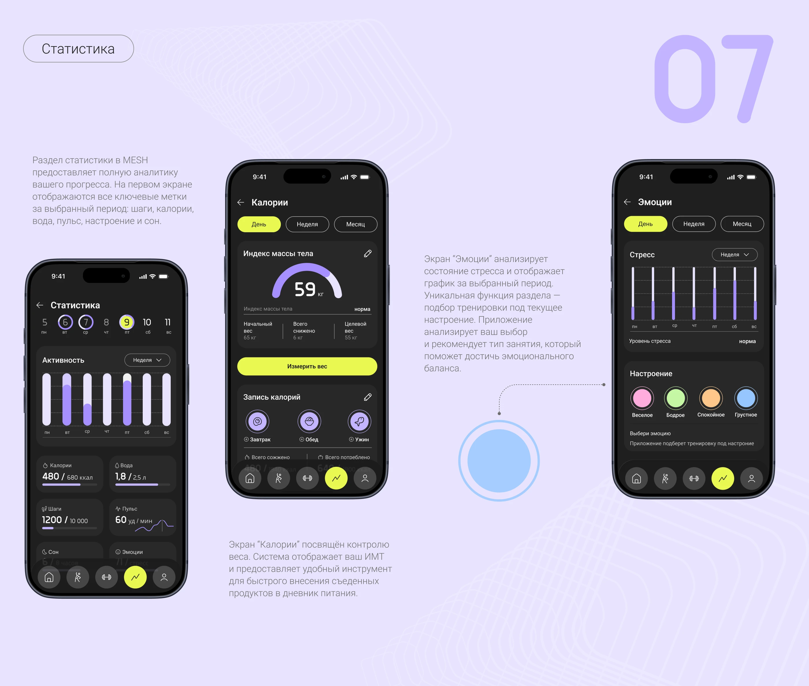 MESH fitness app — Изображение №13 — Интерфейсы на Dprofile