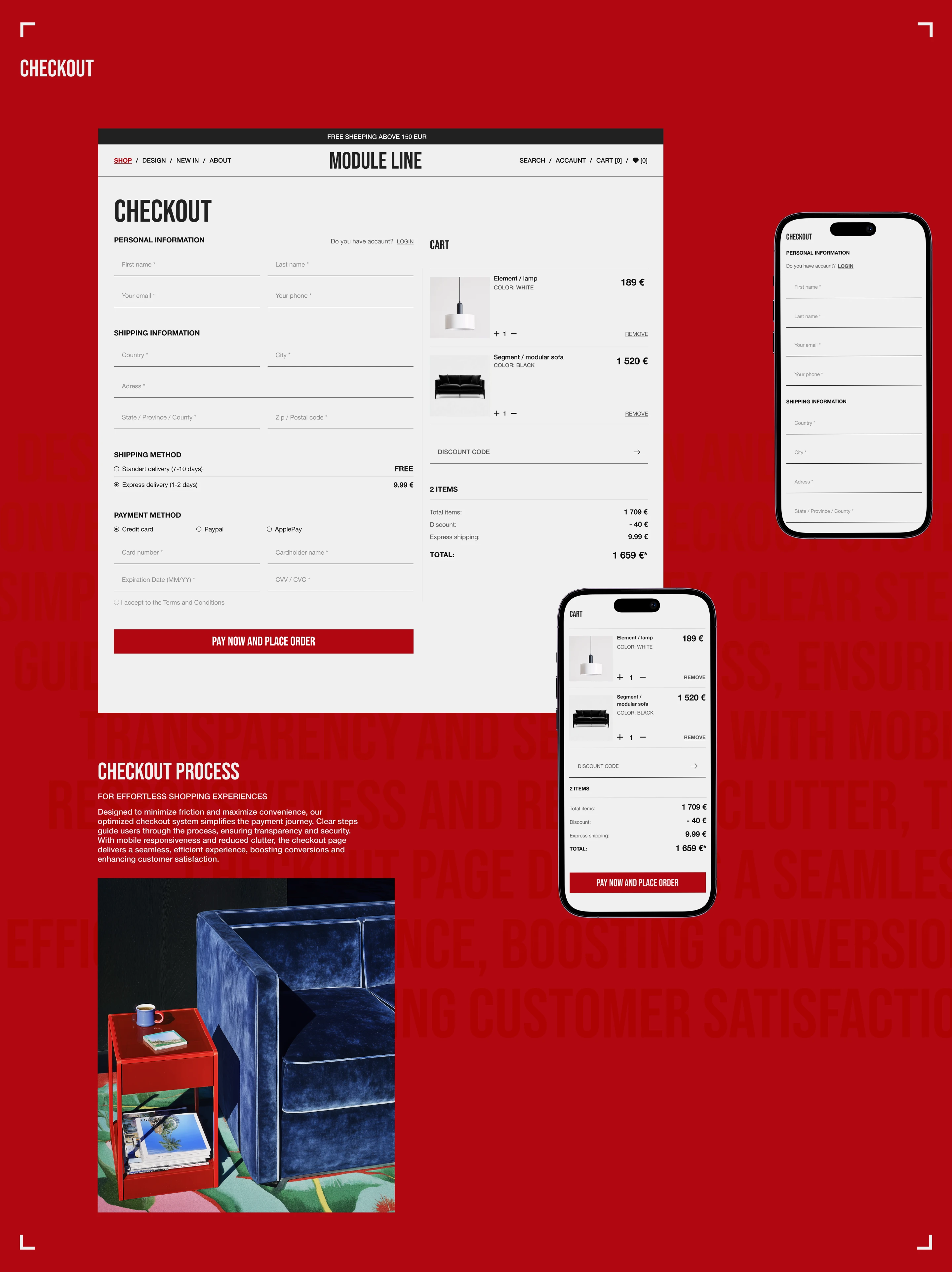 MODULE LINE FURNITURE on-line store — Изображение №16 — Интерфейсы на Dprofile