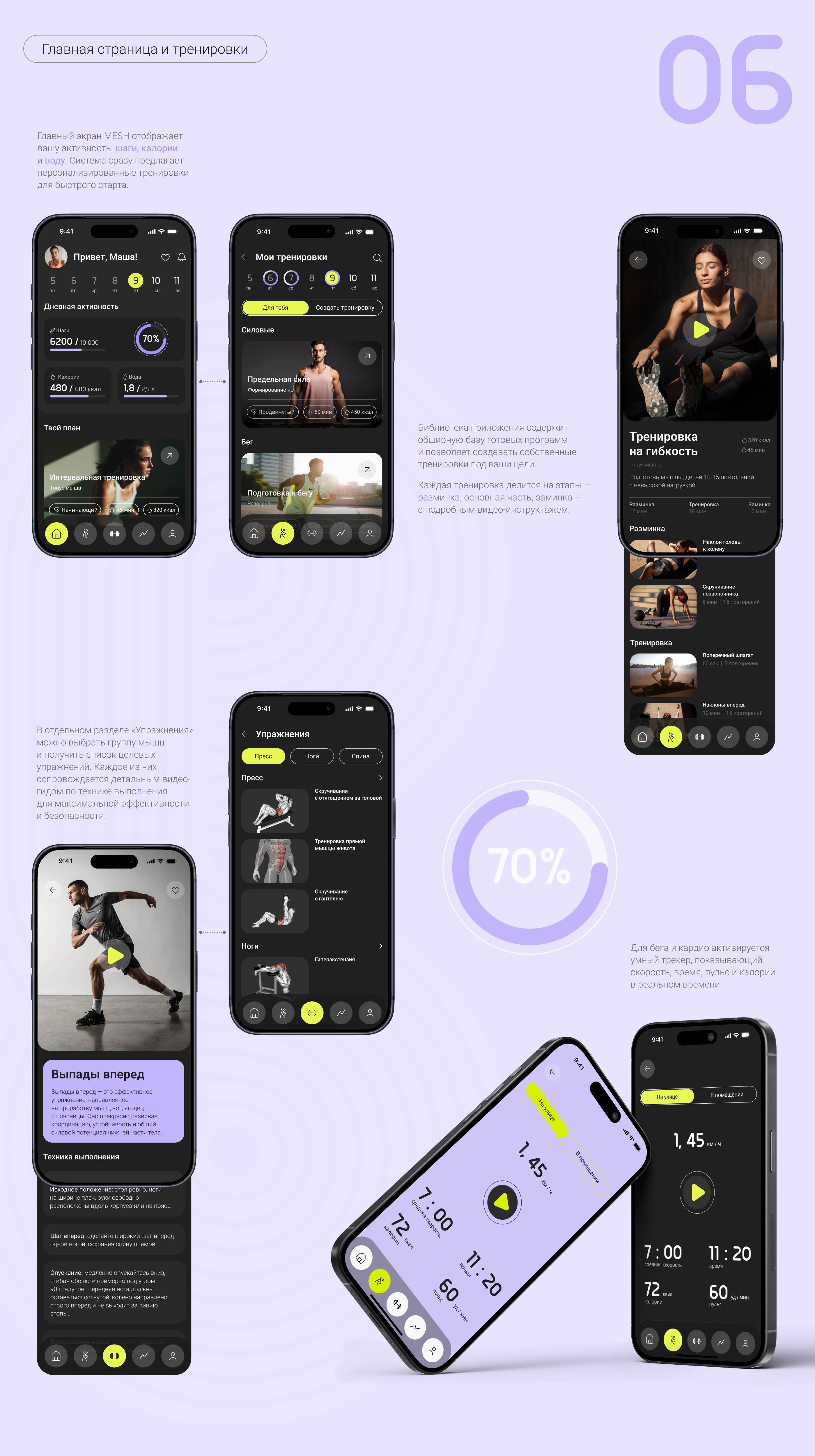 MESH fitness app — Изображение №11 — Интерфейсы на Dprofile
