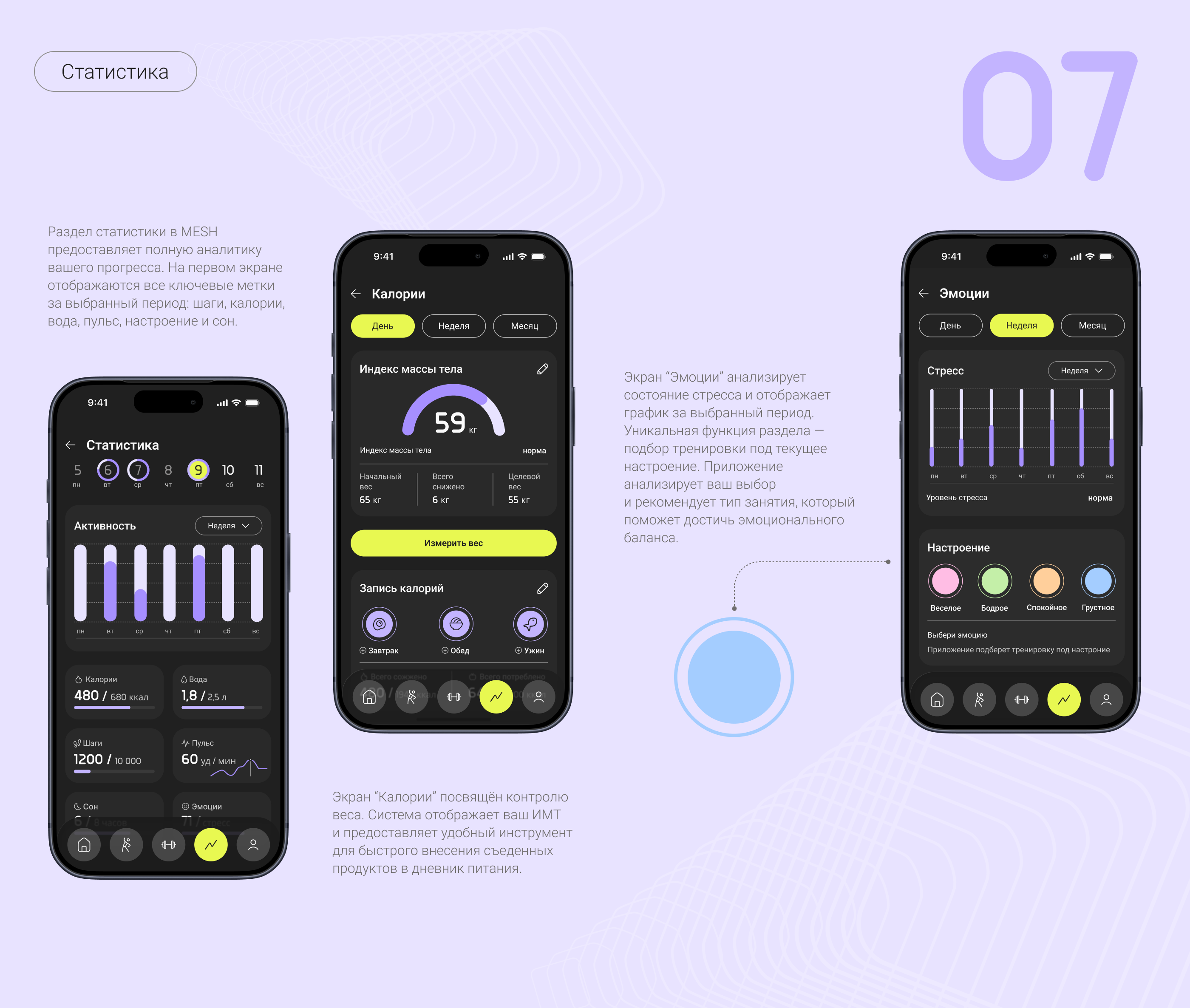 MESH fitness app — Изображение №13 — Интерфейсы на Dprofile