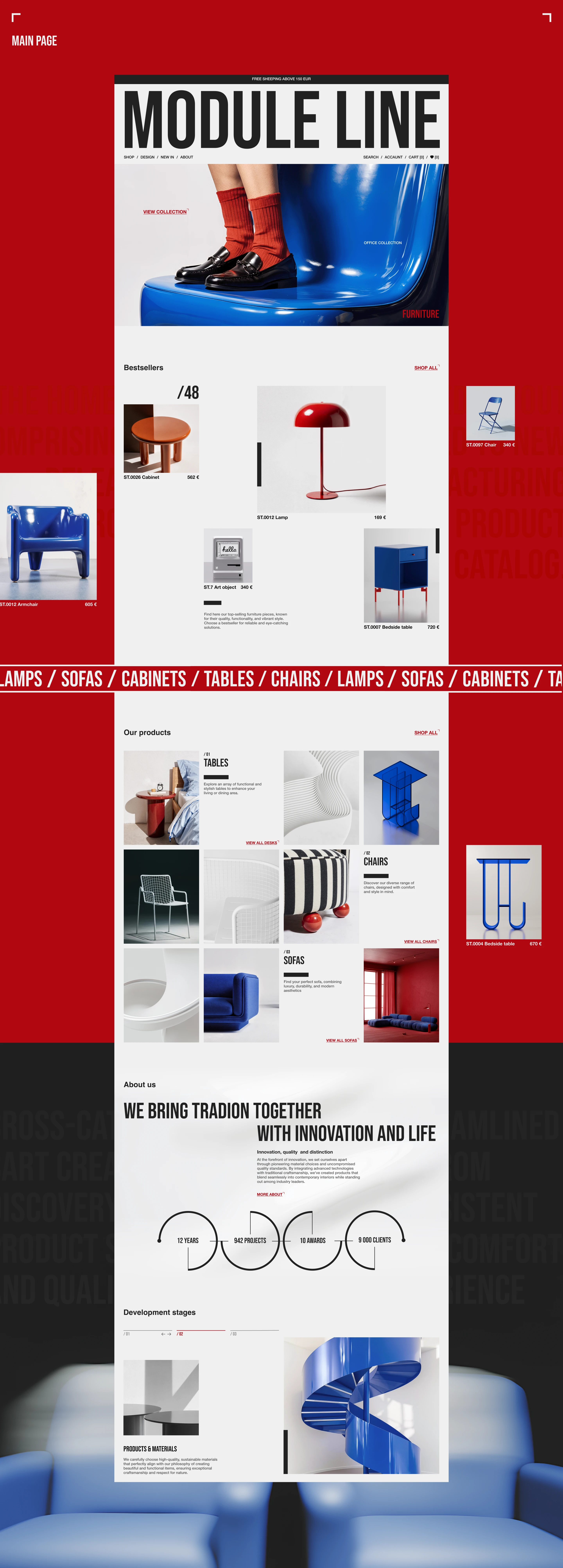 MODULE LINE FURNITURE on-line store — Изображение №9 — Интерфейсы на Dprofile