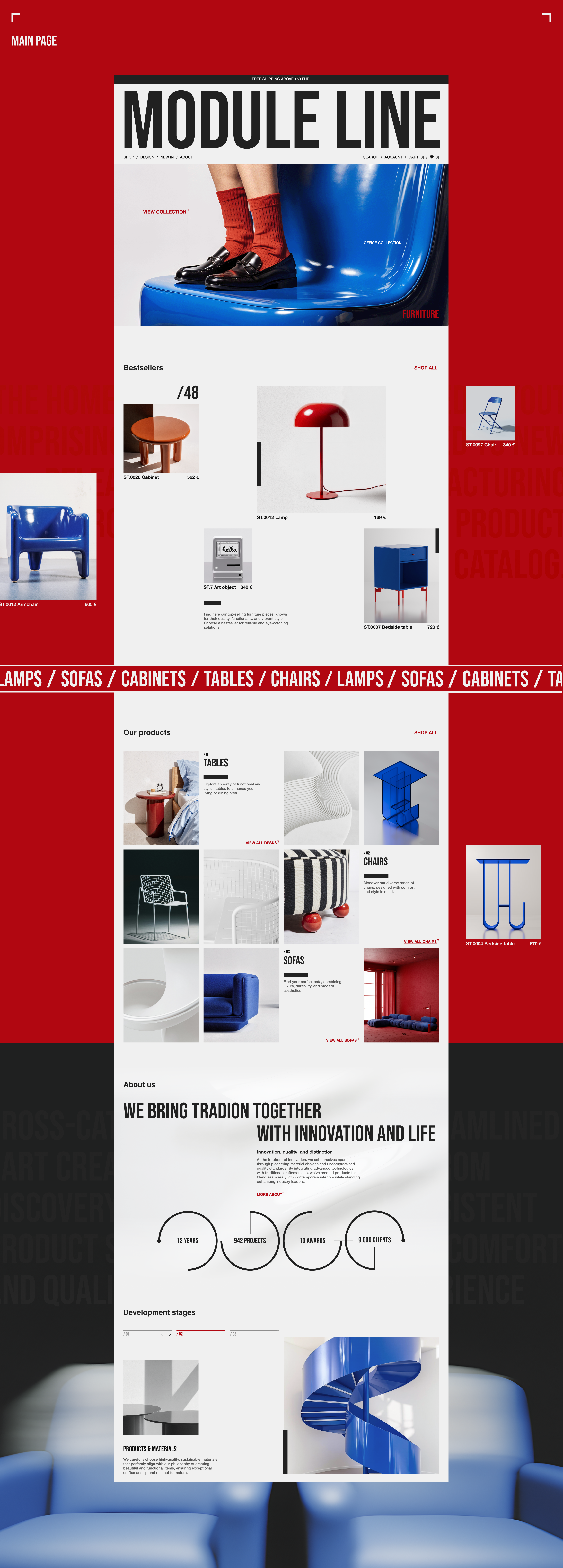 MODULE LINE FURNITURE on-line store — Изображение №8 — Интерфейсы на Dprofile