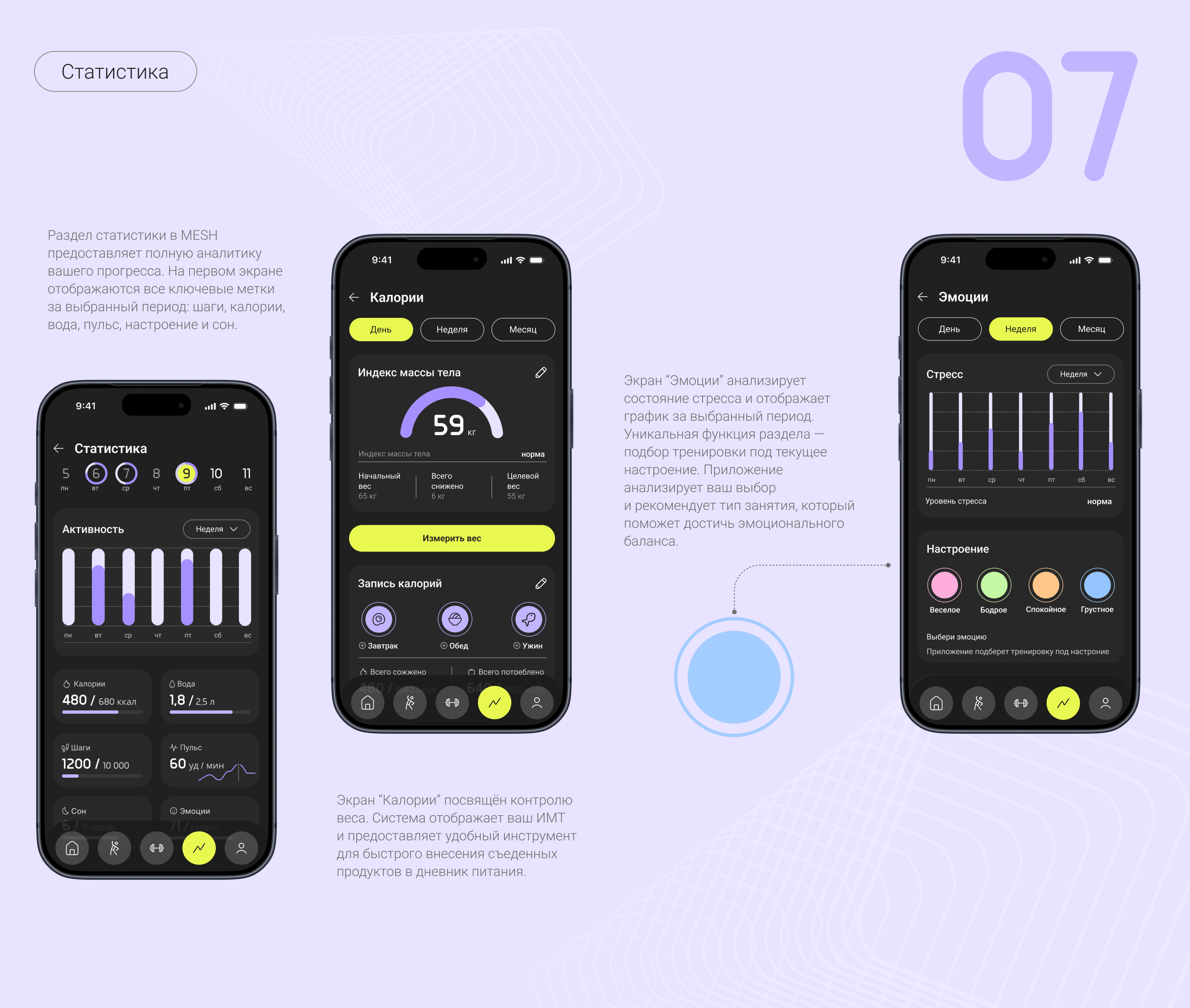 MESH fitness app — Изображение №13 — Интерфейсы на Dprofile