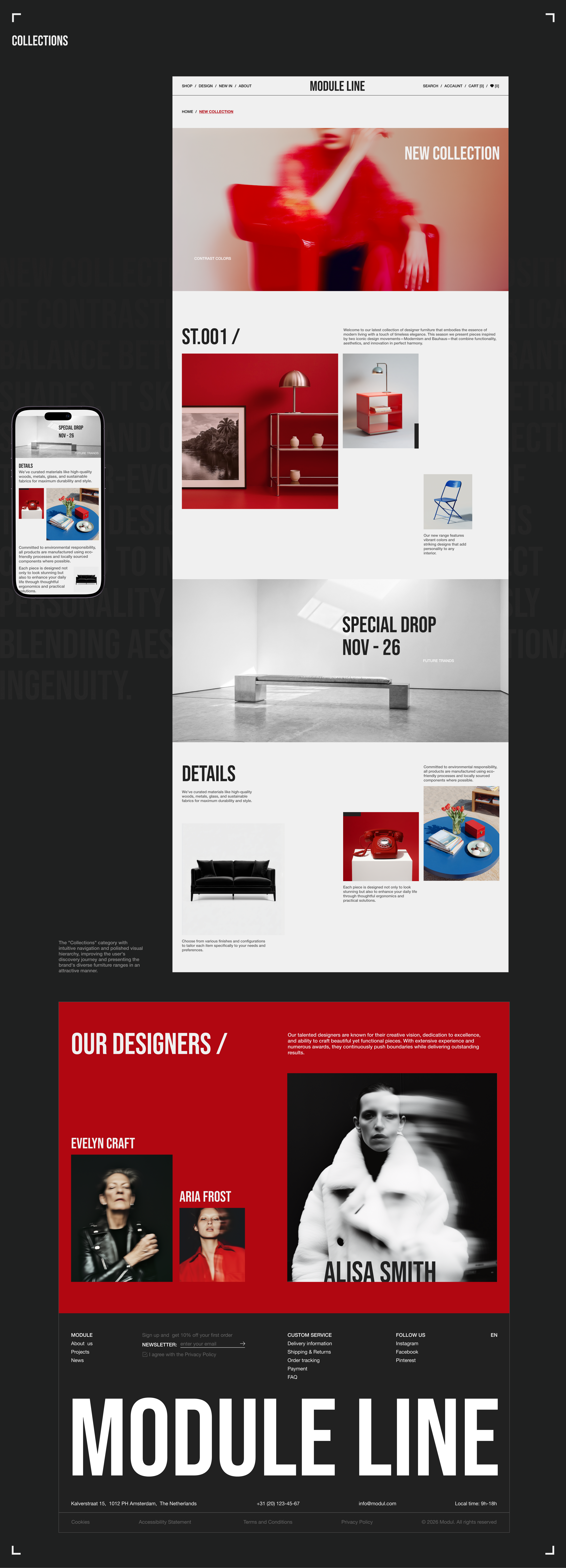 MODULE LINE FURNITURE on-line store — Изображение №18 — Интерфейсы на Dprofile