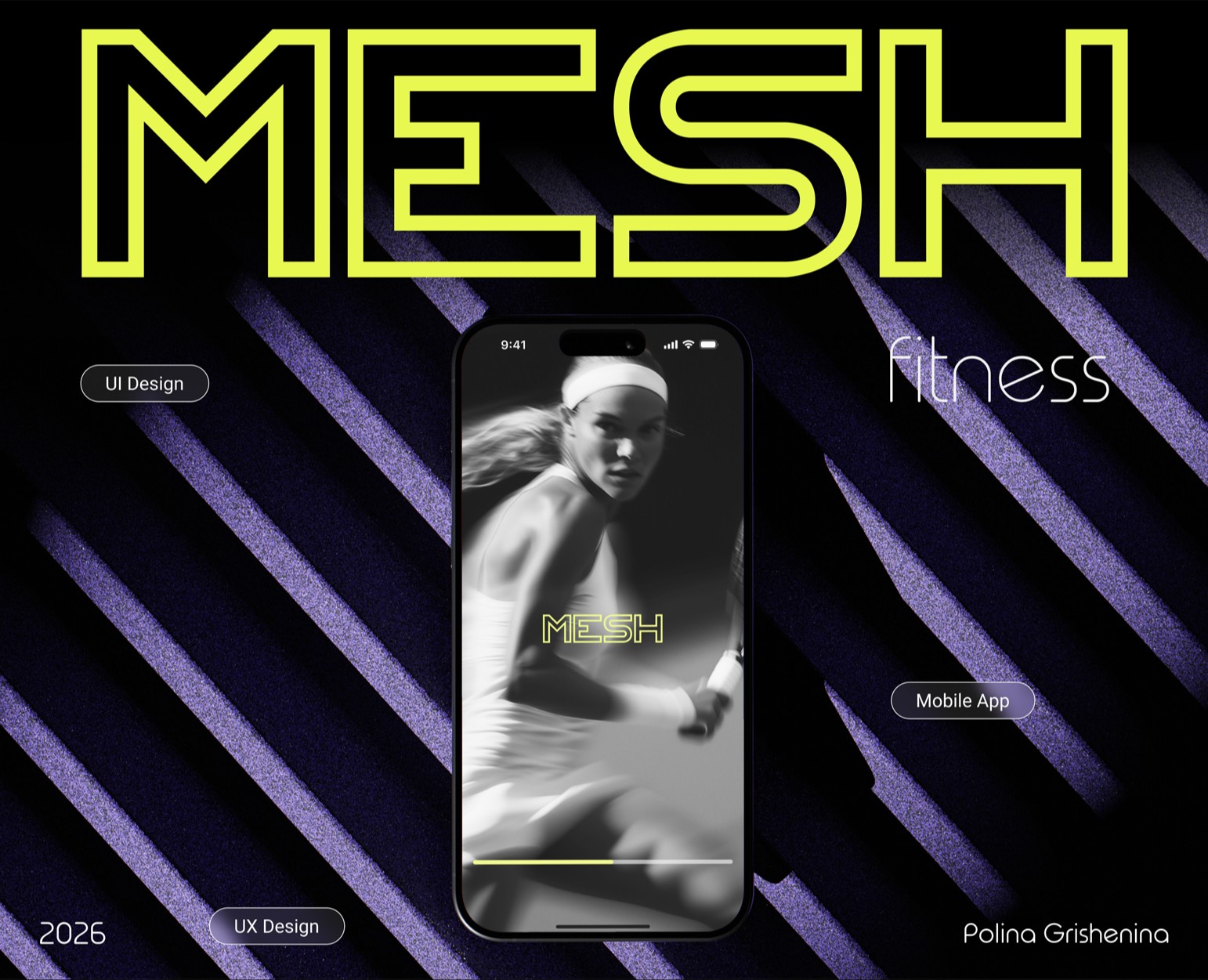 MESH fitness app — Интерфейсы на Dprofile