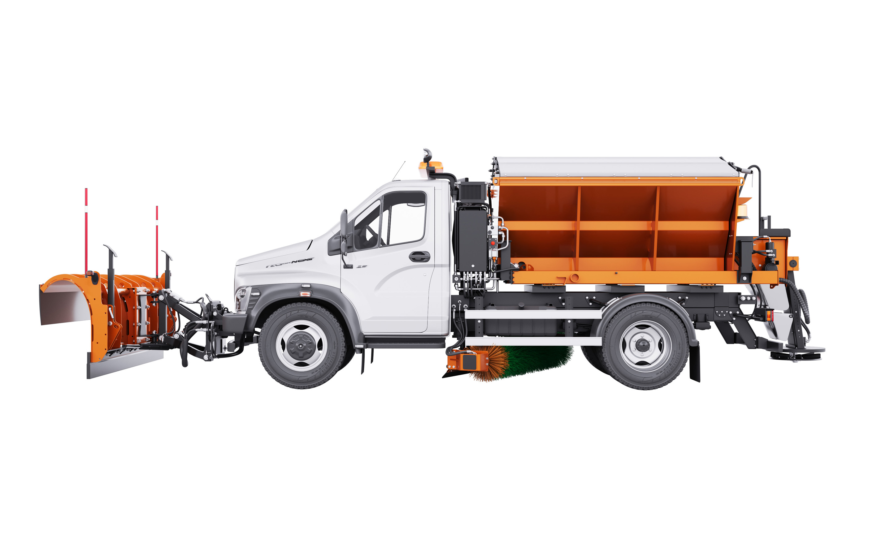 3D визуализация снегоуборочной автотехники — Изображение №7 — Иллюстрация, 3D на Dprofile