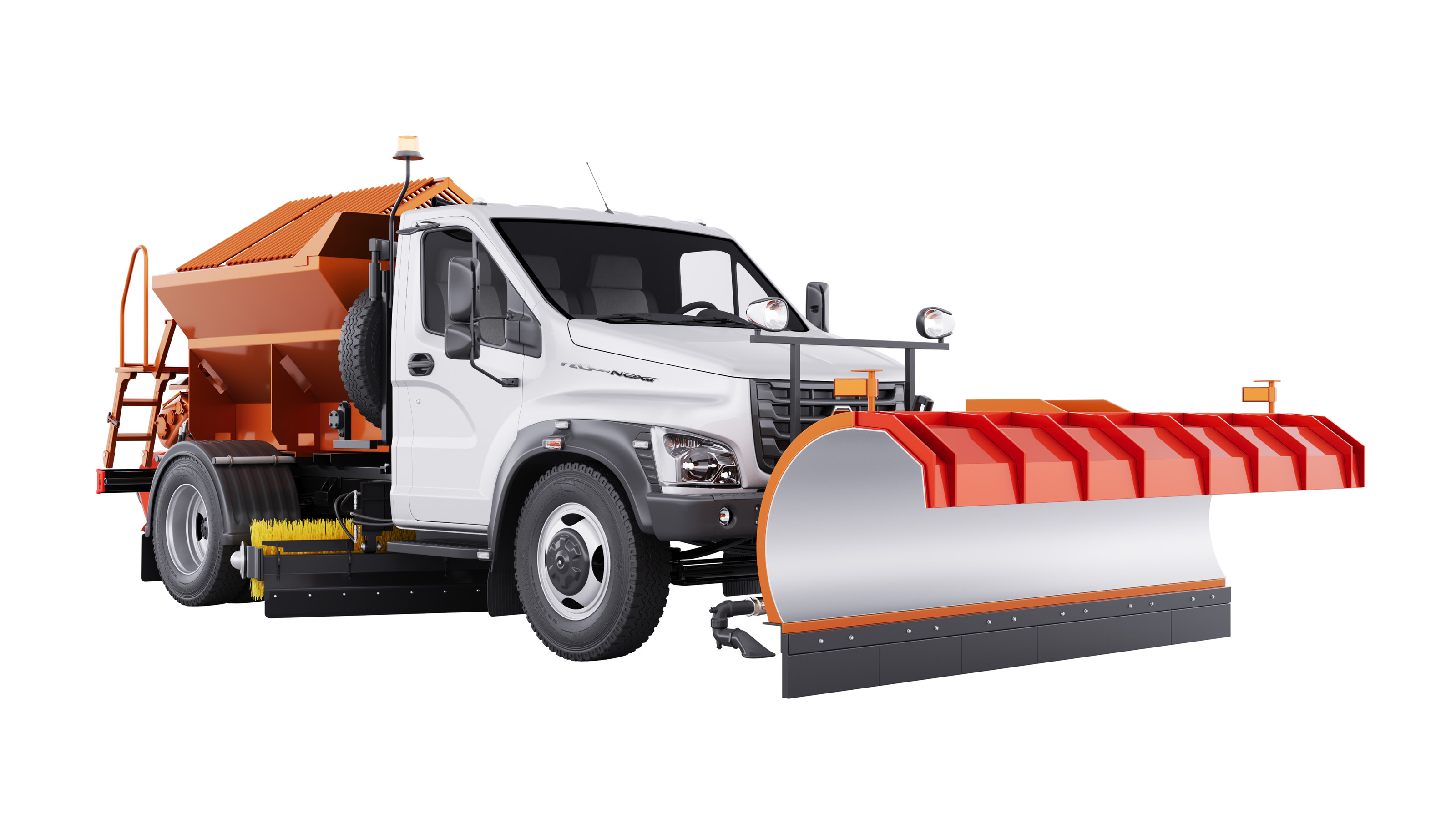 3D визуализация снегоуборочной автотехники — Изображение №10 — Иллюстрация, 3D на Dprofile