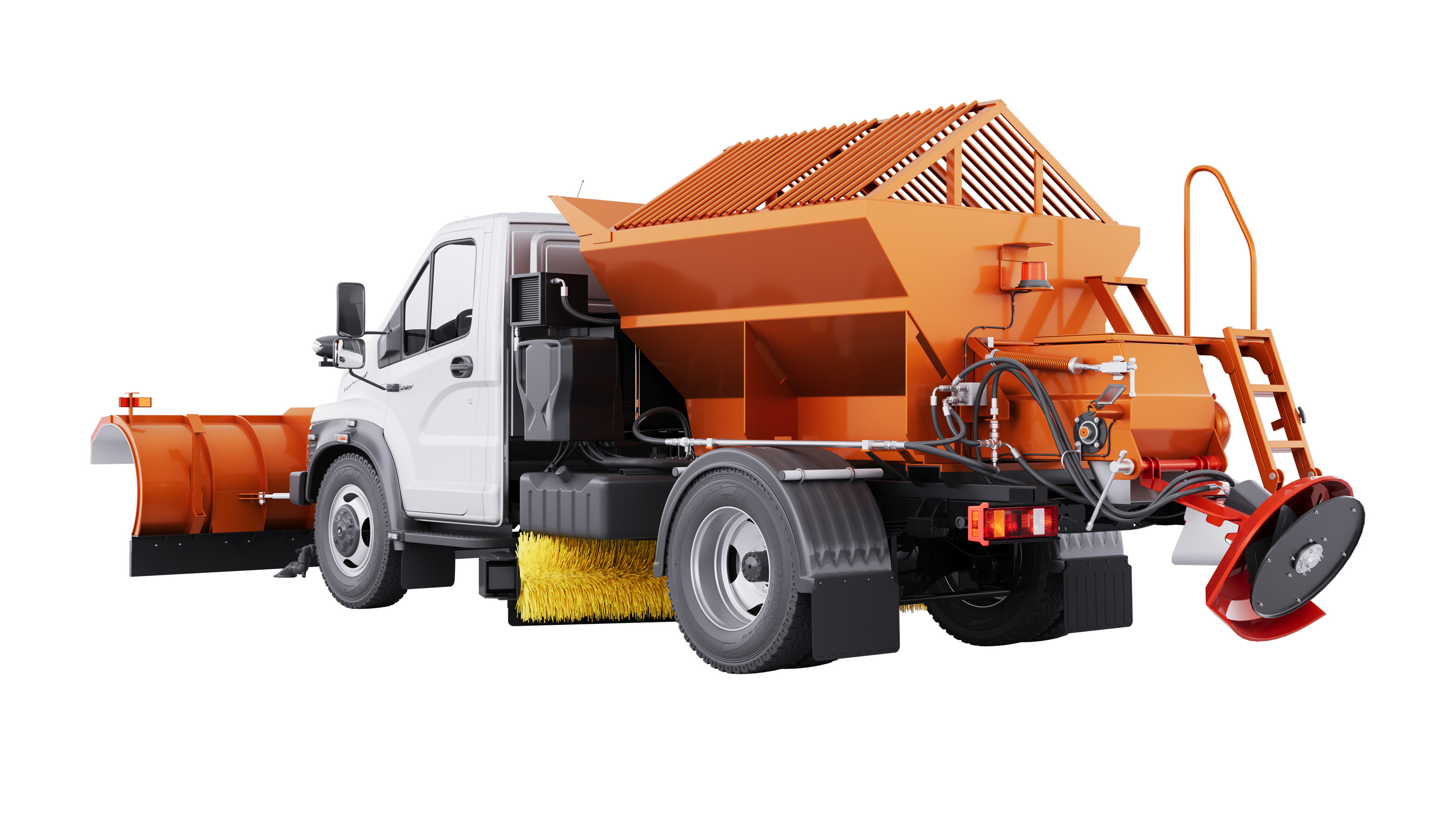 3D визуализация снегоуборочной автотехники — Изображение №14 — Иллюстрация, 3D на Dprofile