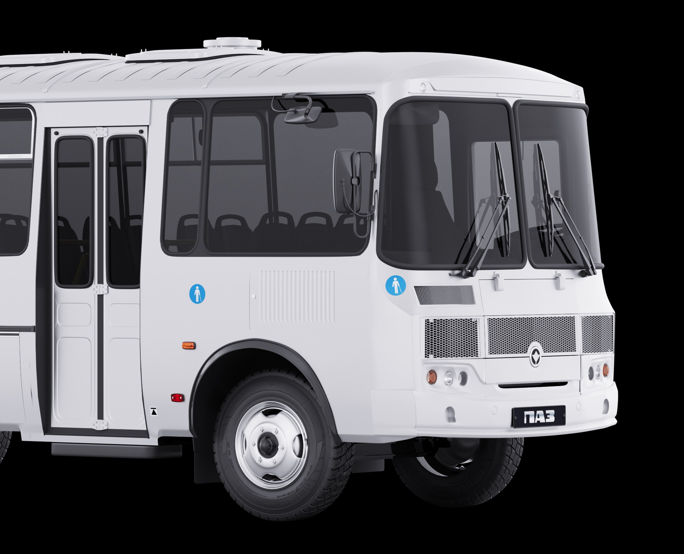 3D визуализация автобуса ПАЗ — Иллюстрация, 3D на Dprofile