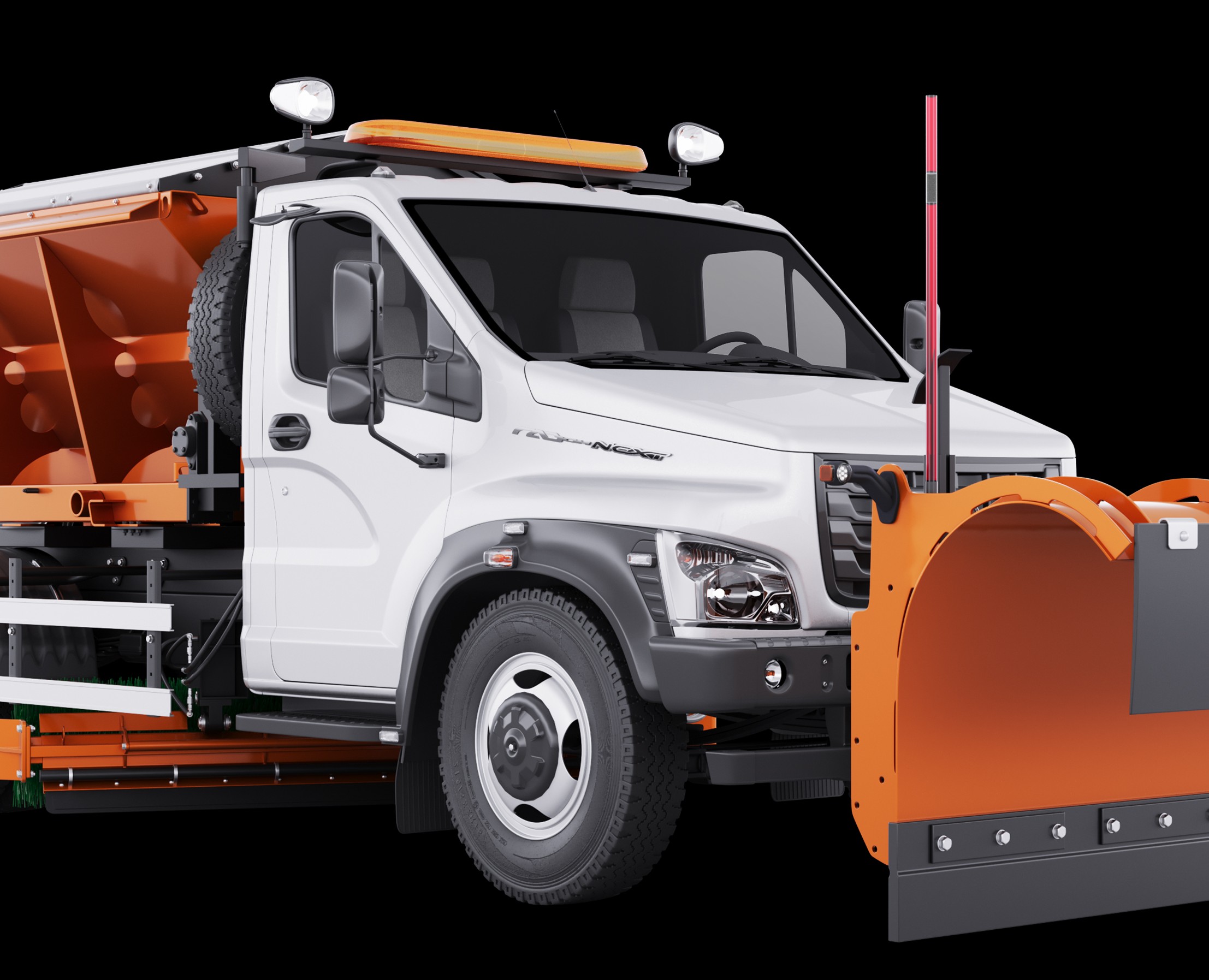 3D визуализация снегоуборочной автотехники — Иллюстрация, 3D на Dprofile