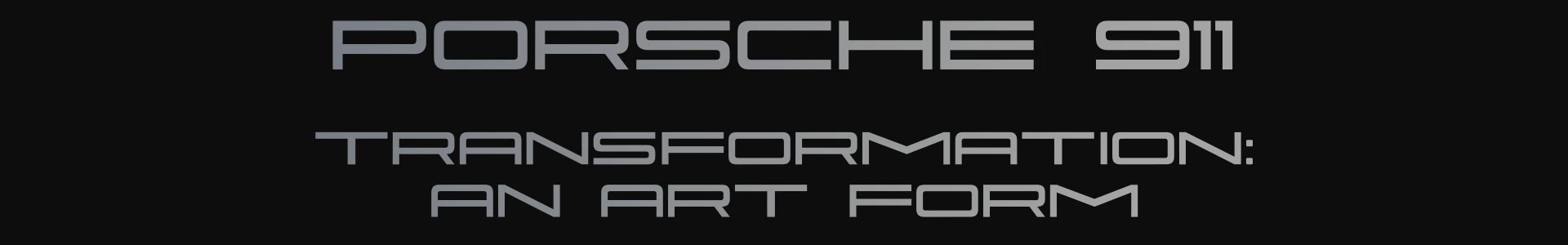 Porsche 911. Transformation: an art form. — Изображение №1 — 3D, Анимация на Dprofile